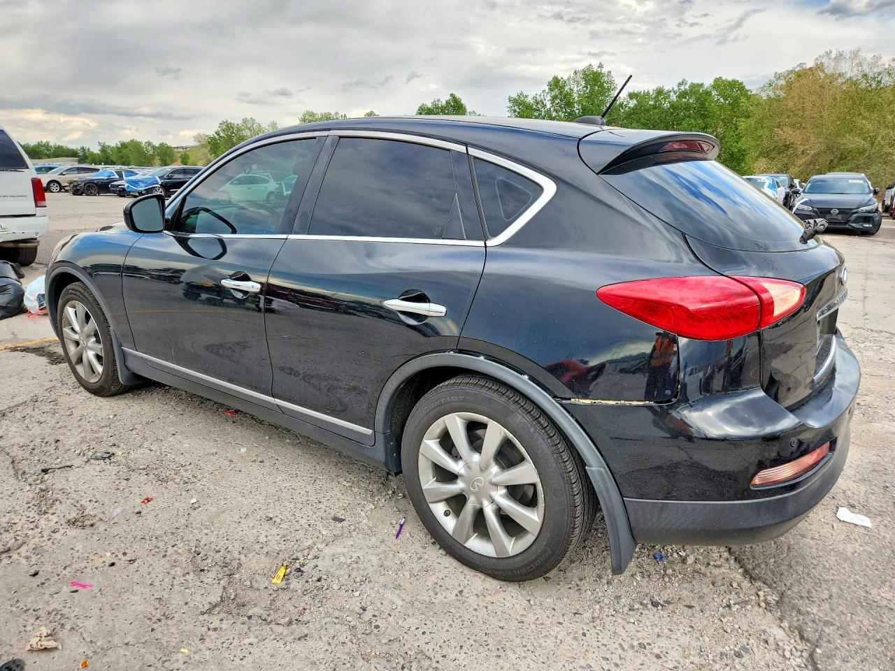 2008 Infiniti Ex35 Base Black vin: JNKAJ09F98M355521