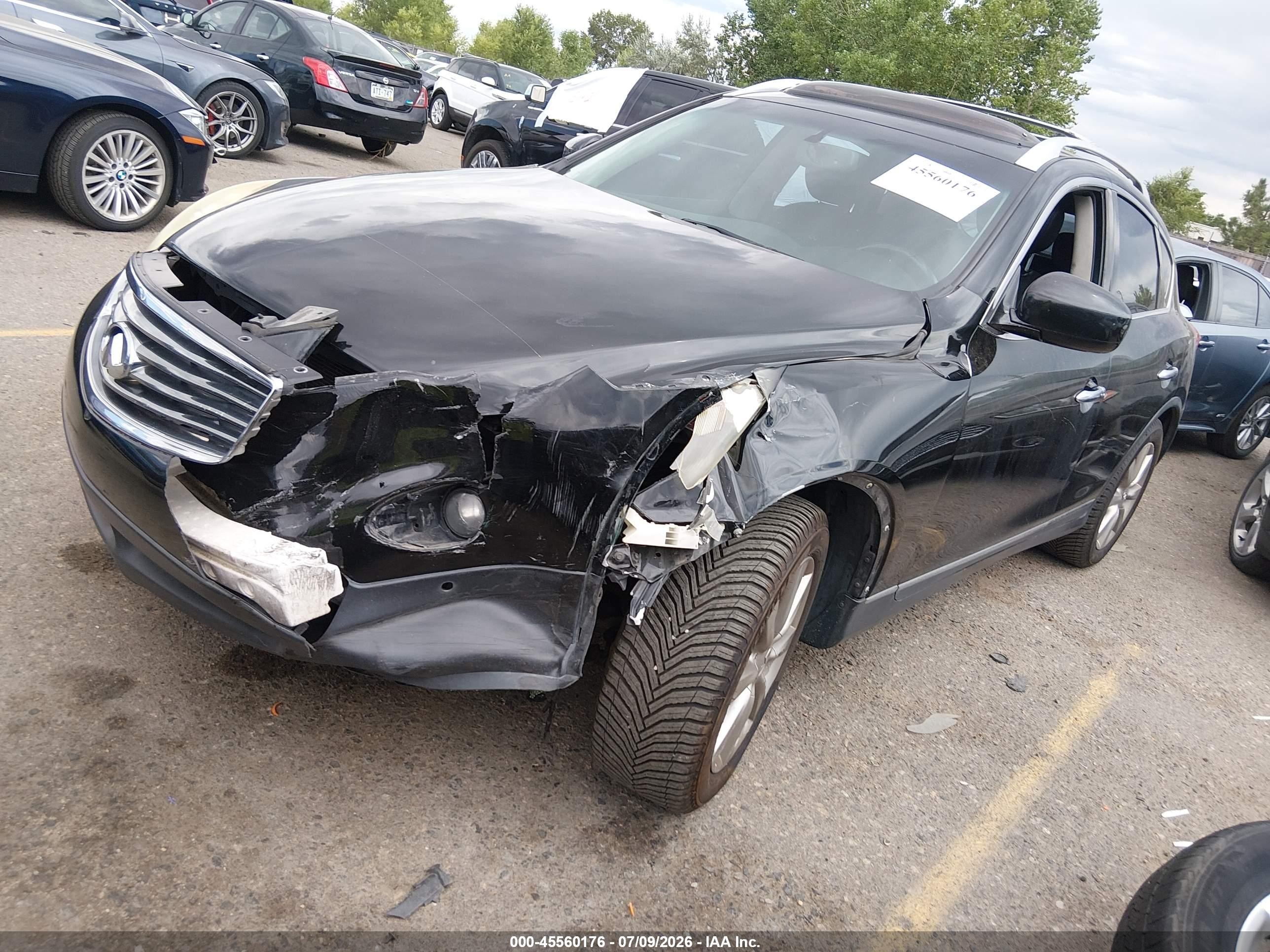 2008 Infiniti Ex35 Journey Black vin: JNKAJ09F98M361190