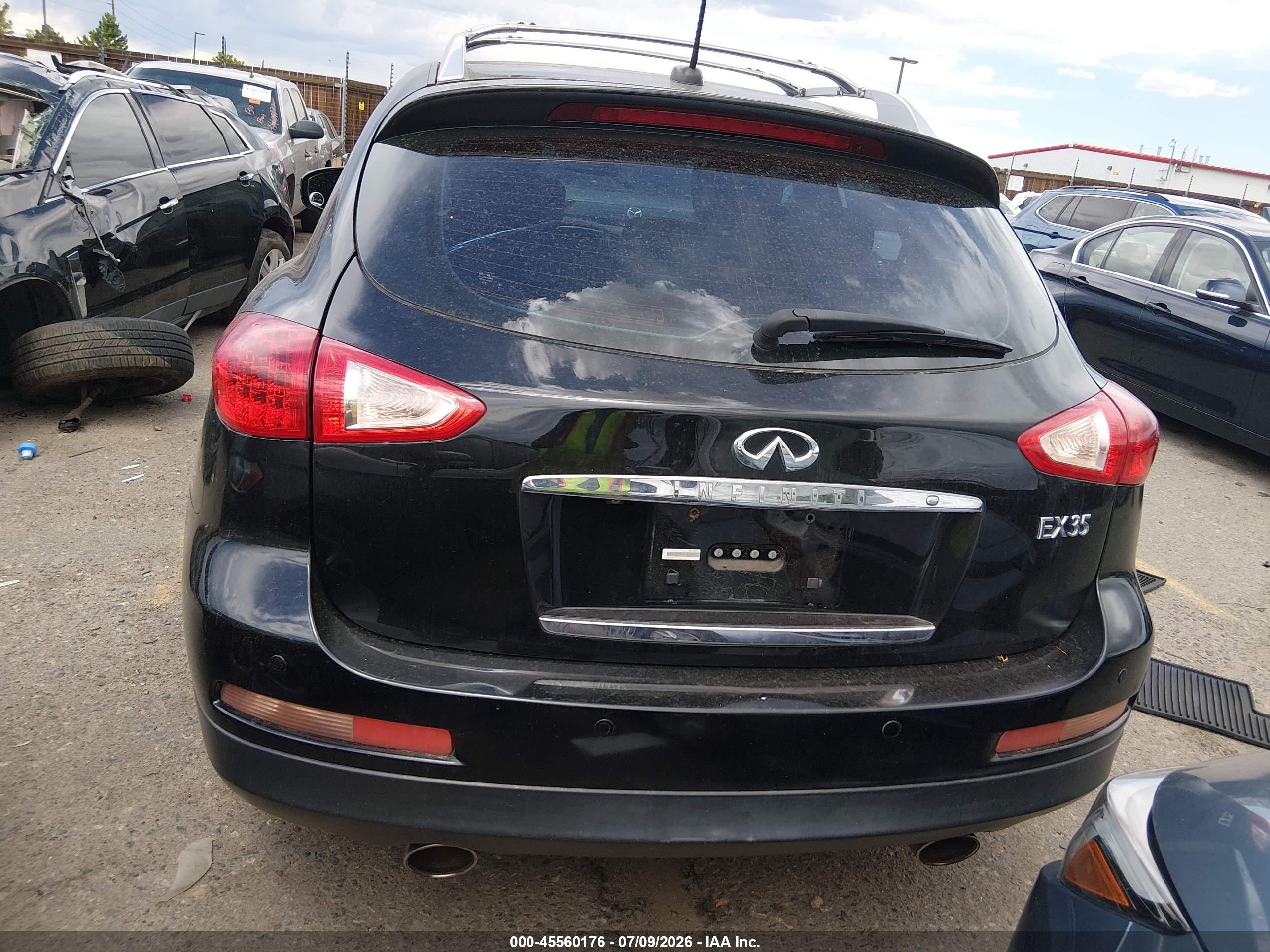 2008 Infiniti Ex35 Journey Black vin: JNKAJ09F98M361190