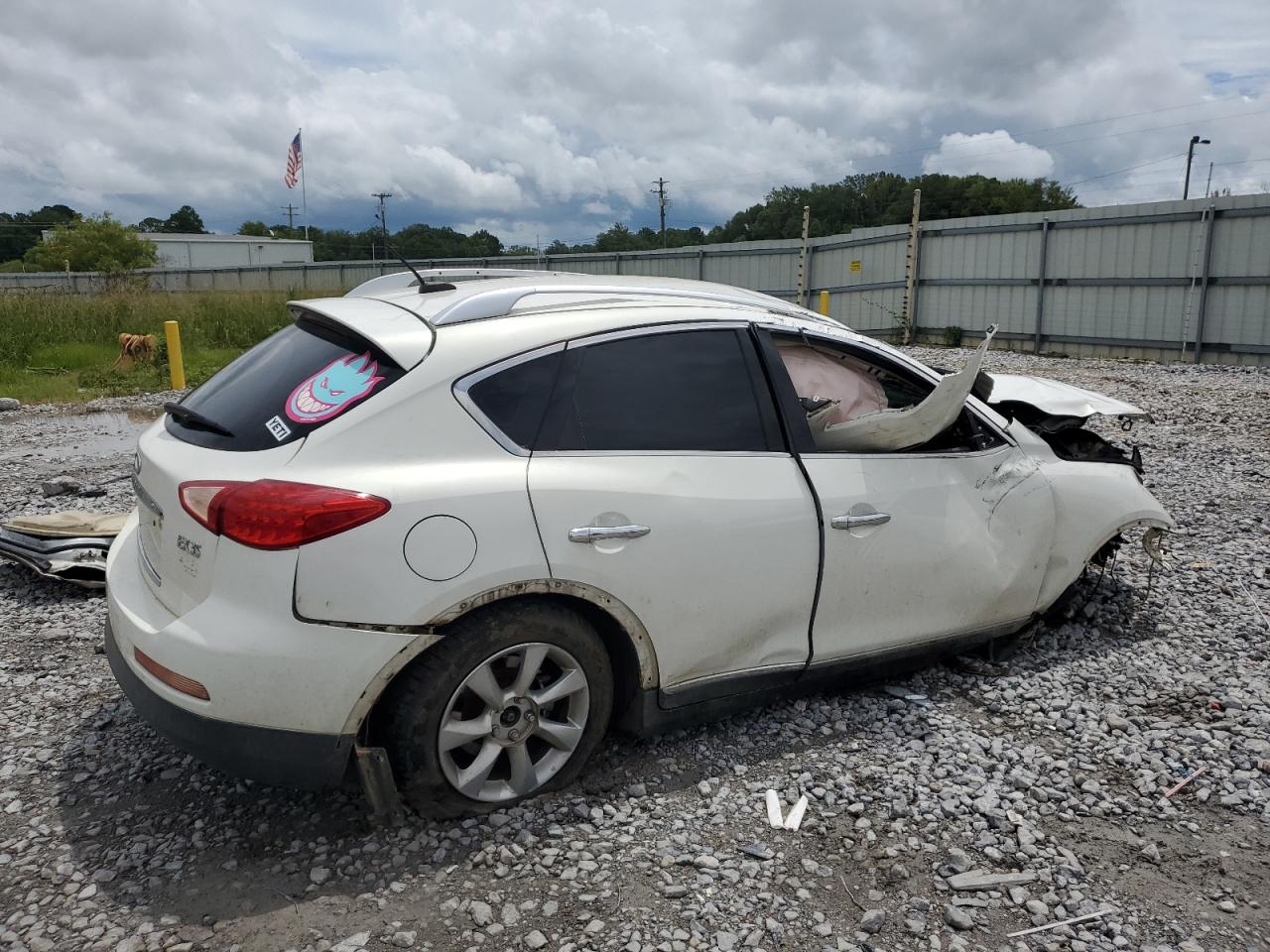 2009 Infiniti Ex35 Base White vin: JNKAJ09F99M951696