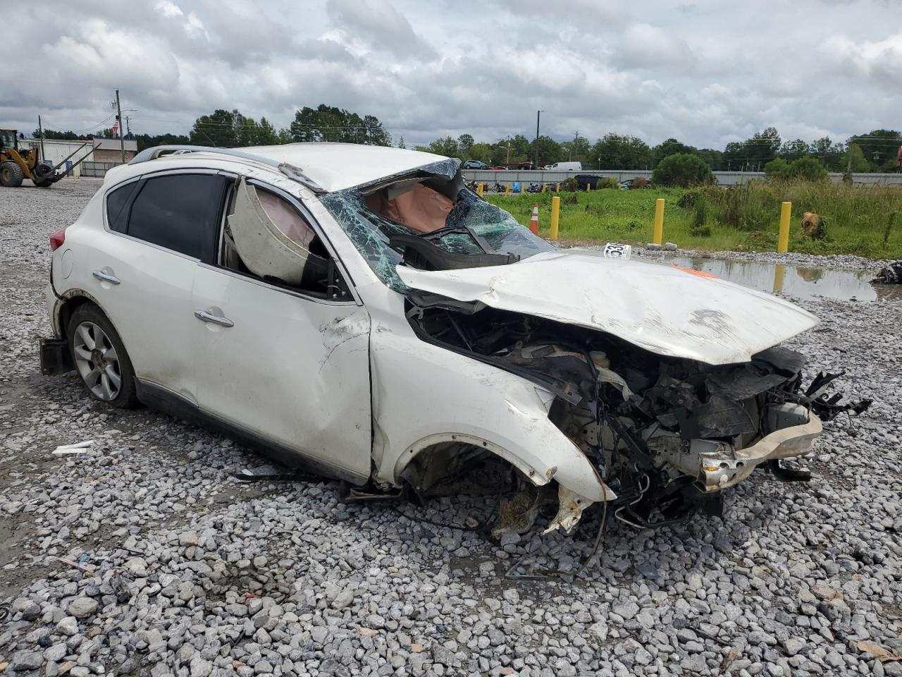 2009 Infiniti Ex35 Base White vin: JNKAJ09F99M951696