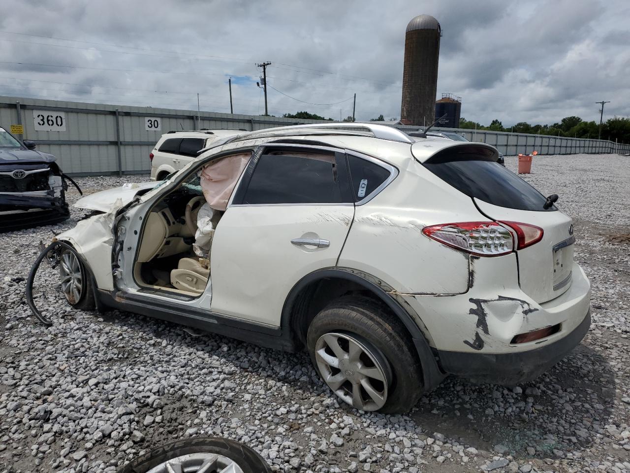 2009 Infiniti Ex35 Base White vin: JNKAJ09F99M951696