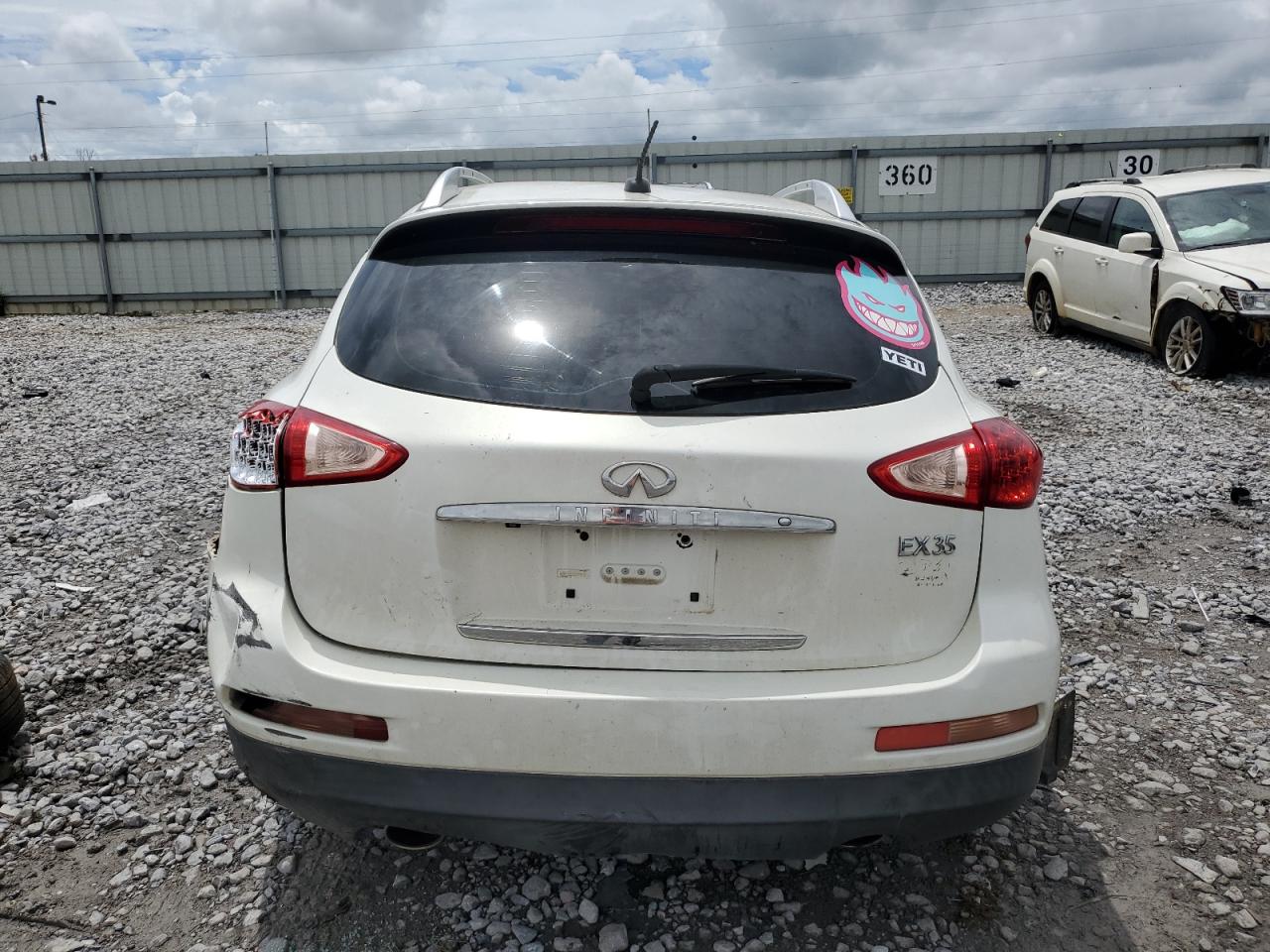 2009 Infiniti Ex35 Base White vin: JNKAJ09F99M951696