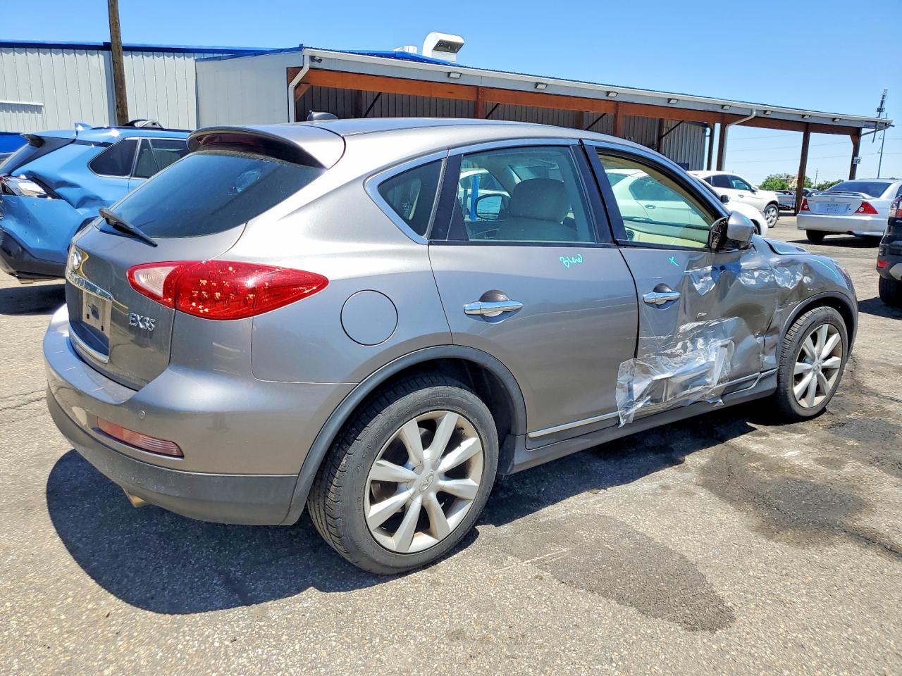 2008 Infiniti Ex35 Base Gray vin: JNKAJ09FX8M350103