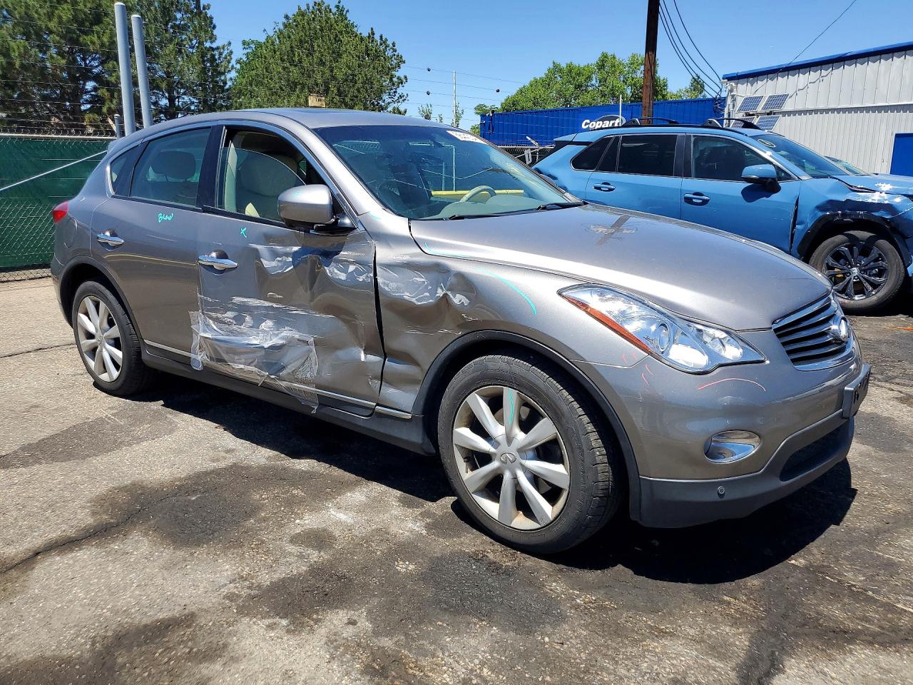 2008 Infiniti Ex35 Base Gray vin: JNKAJ09FX8M350103