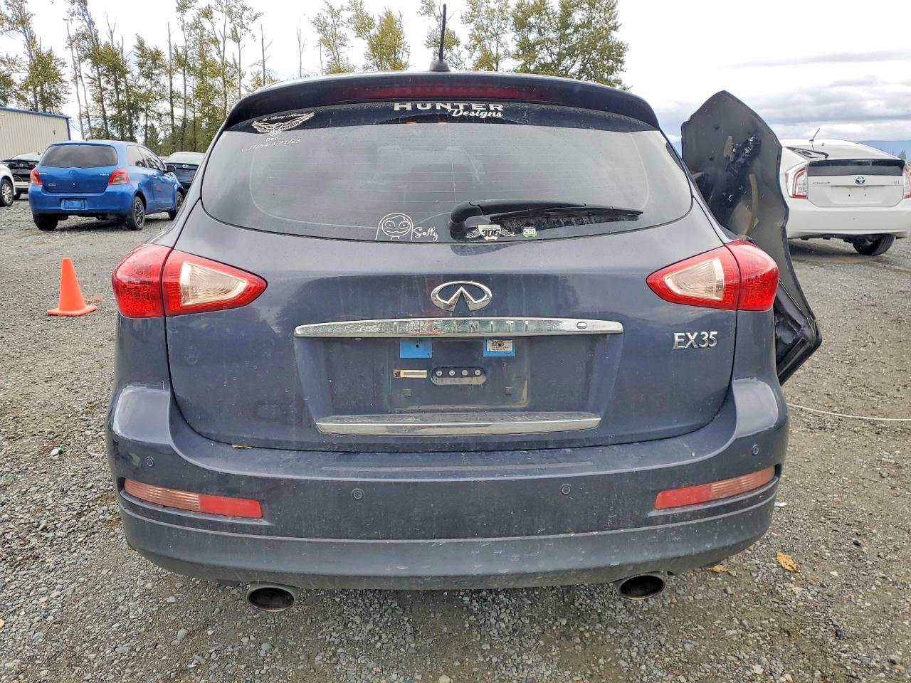 2008 Infiniti Ex35 Base Blue vin: JNKAJ09FX8M354734