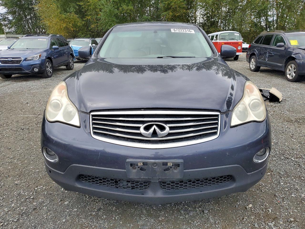 2008 Infiniti Ex35 Base Blue vin: JNKAJ09FX8M354734