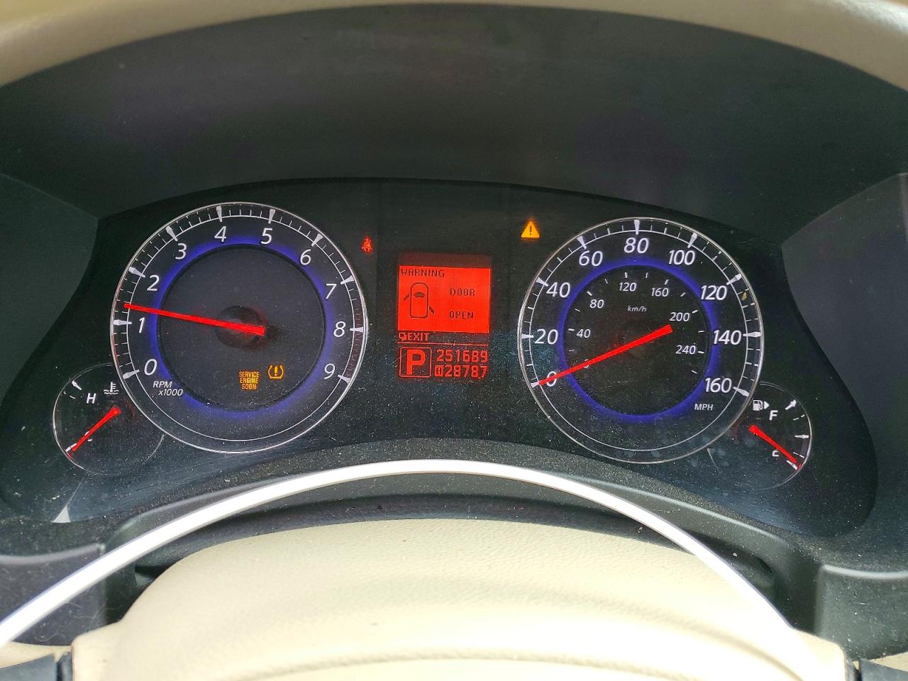2008 Infiniti Ex35 Base Blue vin: JNKAJ09FX8M354734