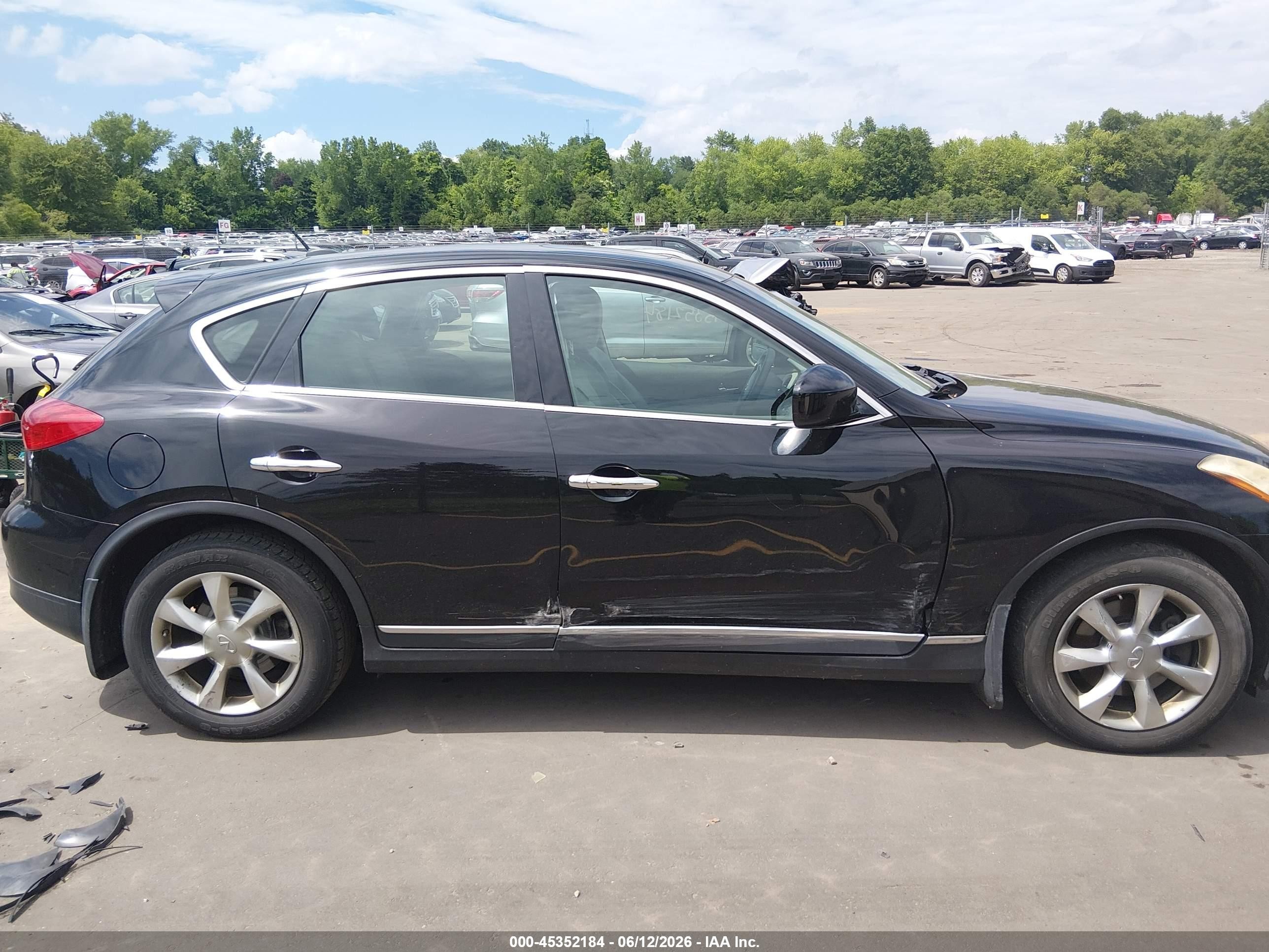 2008 Infiniti Ex35 Journey Black vin: JNKAJ09FX8M356676