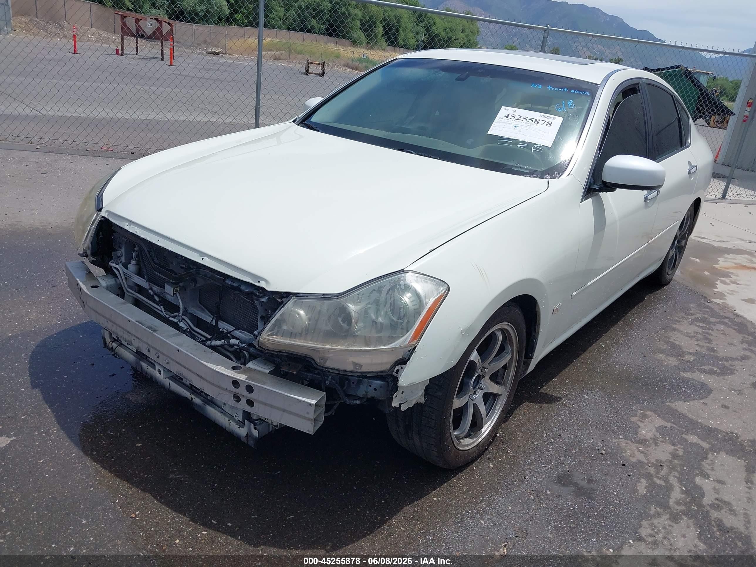 2006 Infiniti M35   White vin: JNKAY01E06M111154