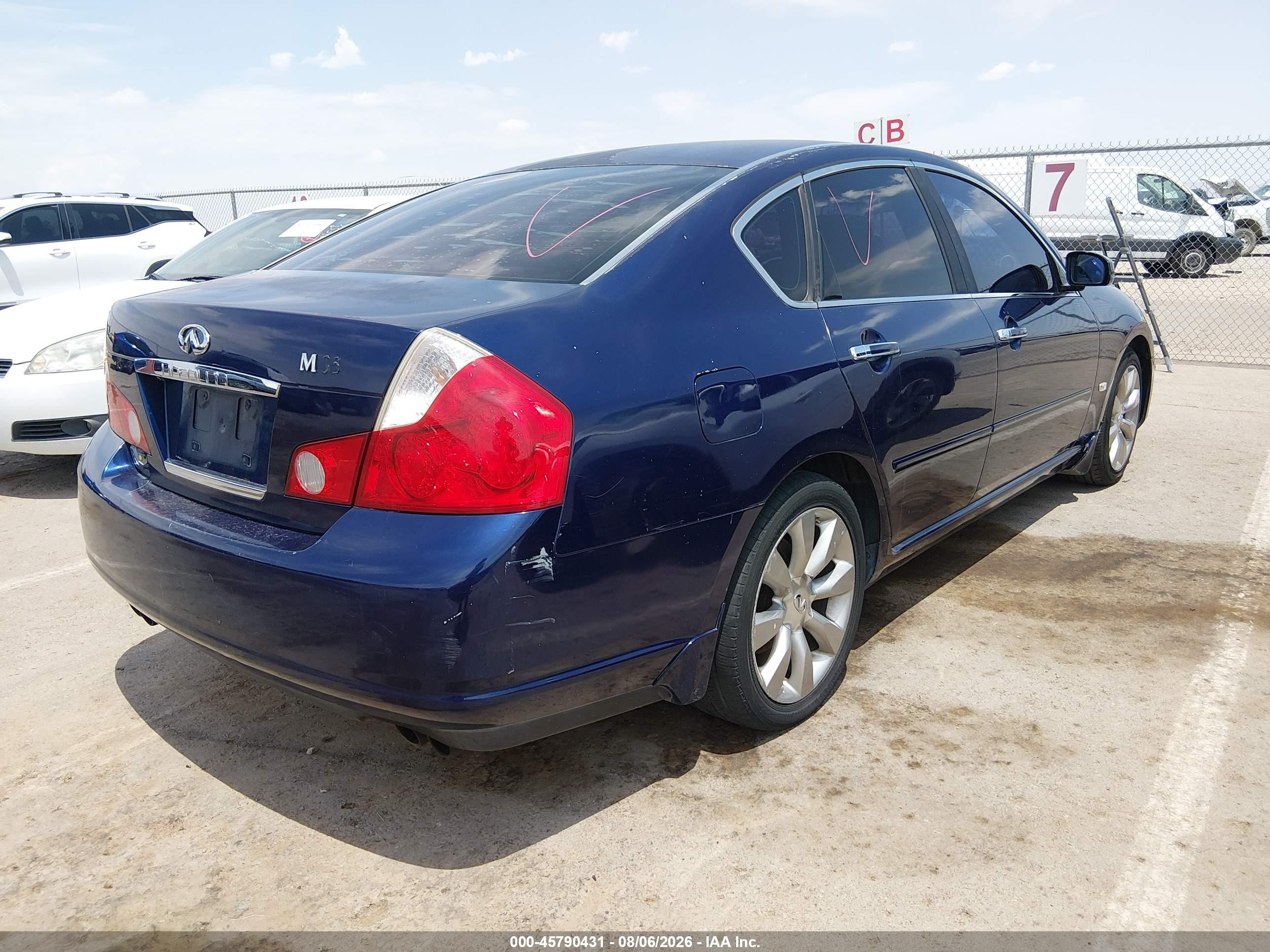 2006 Infiniti M35   Dark Blue vin: JNKAY01E26M102441
