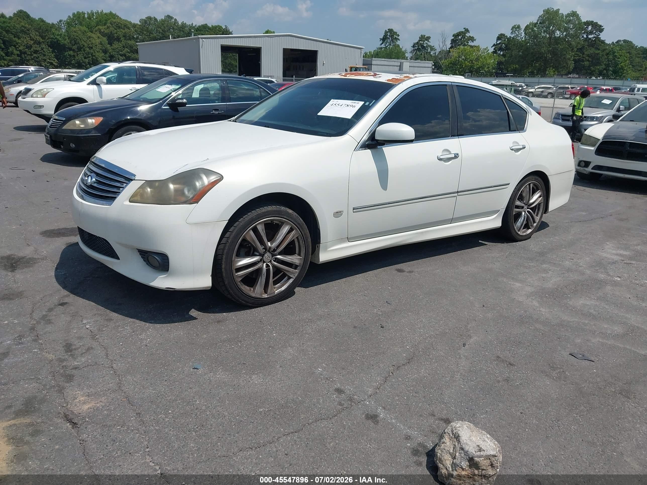 2008 Infiniti M35   White vin: JNKAY01E28M600125