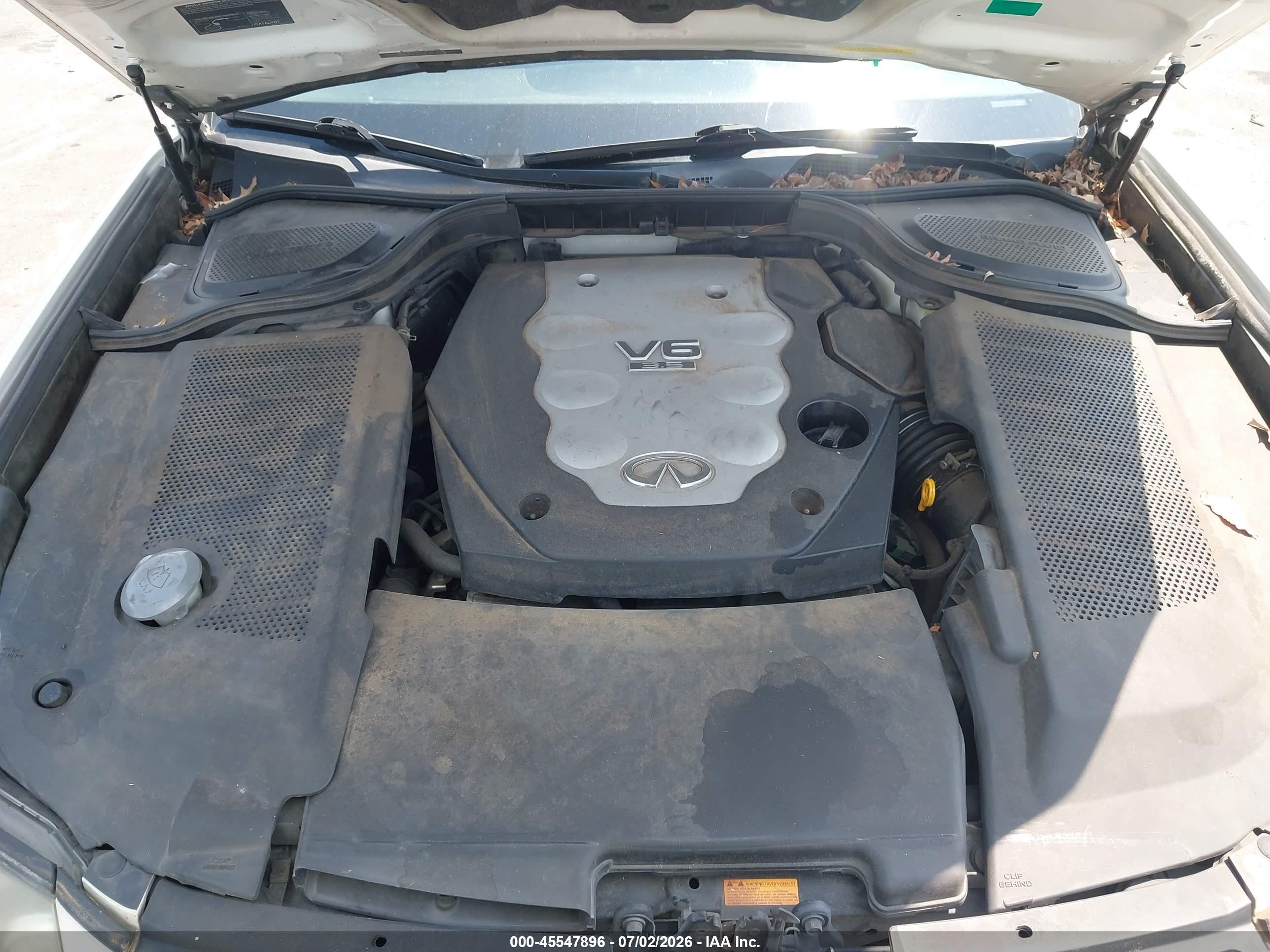 2008 Infiniti M35   White vin: JNKAY01E28M600125
