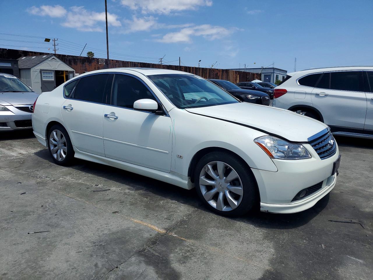 2007 Infiniti M35 Base White vin: JNKAY01E97M309233