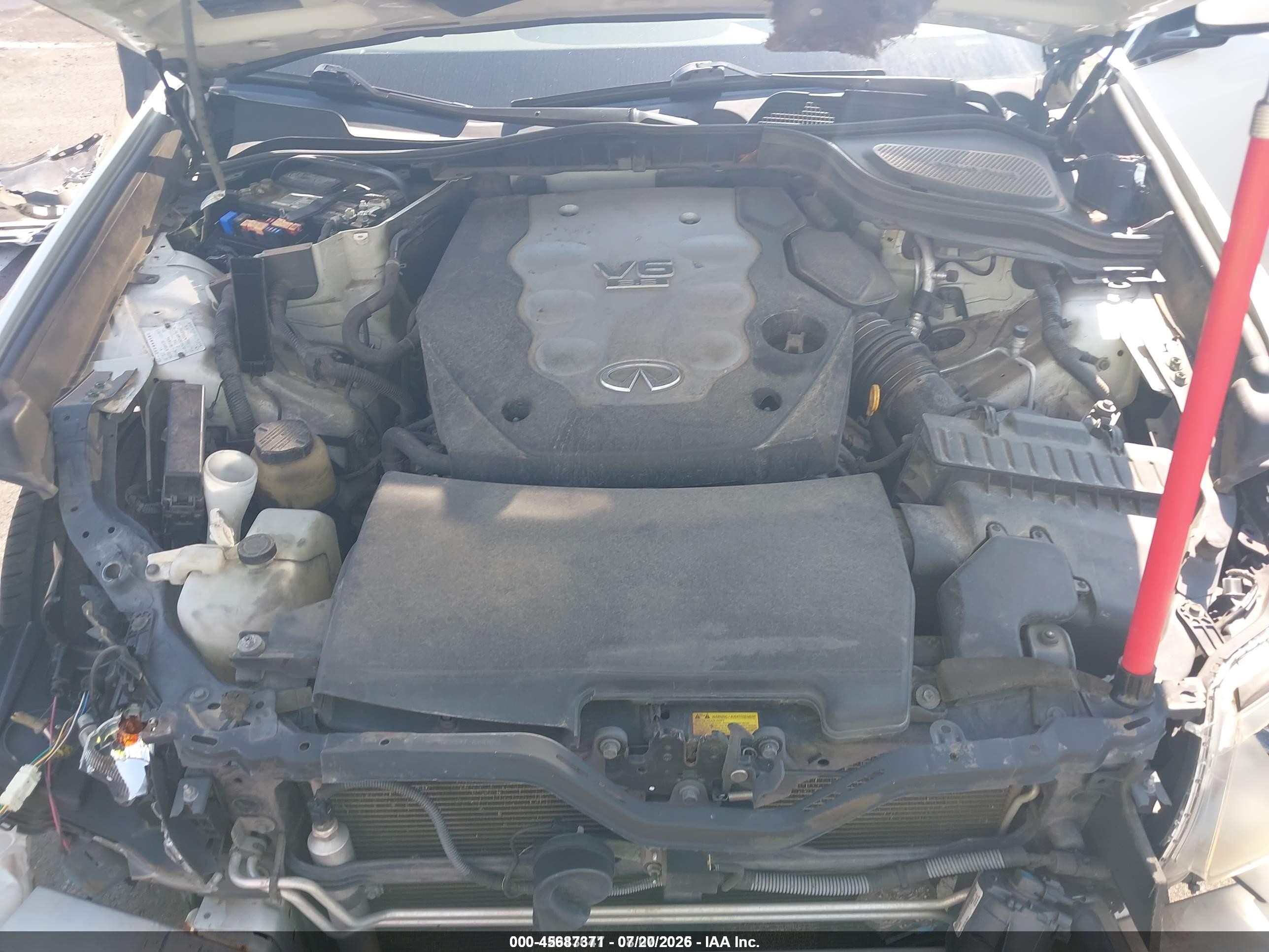 2007 Infiniti M35   White vin: JNKAY01E97M311743