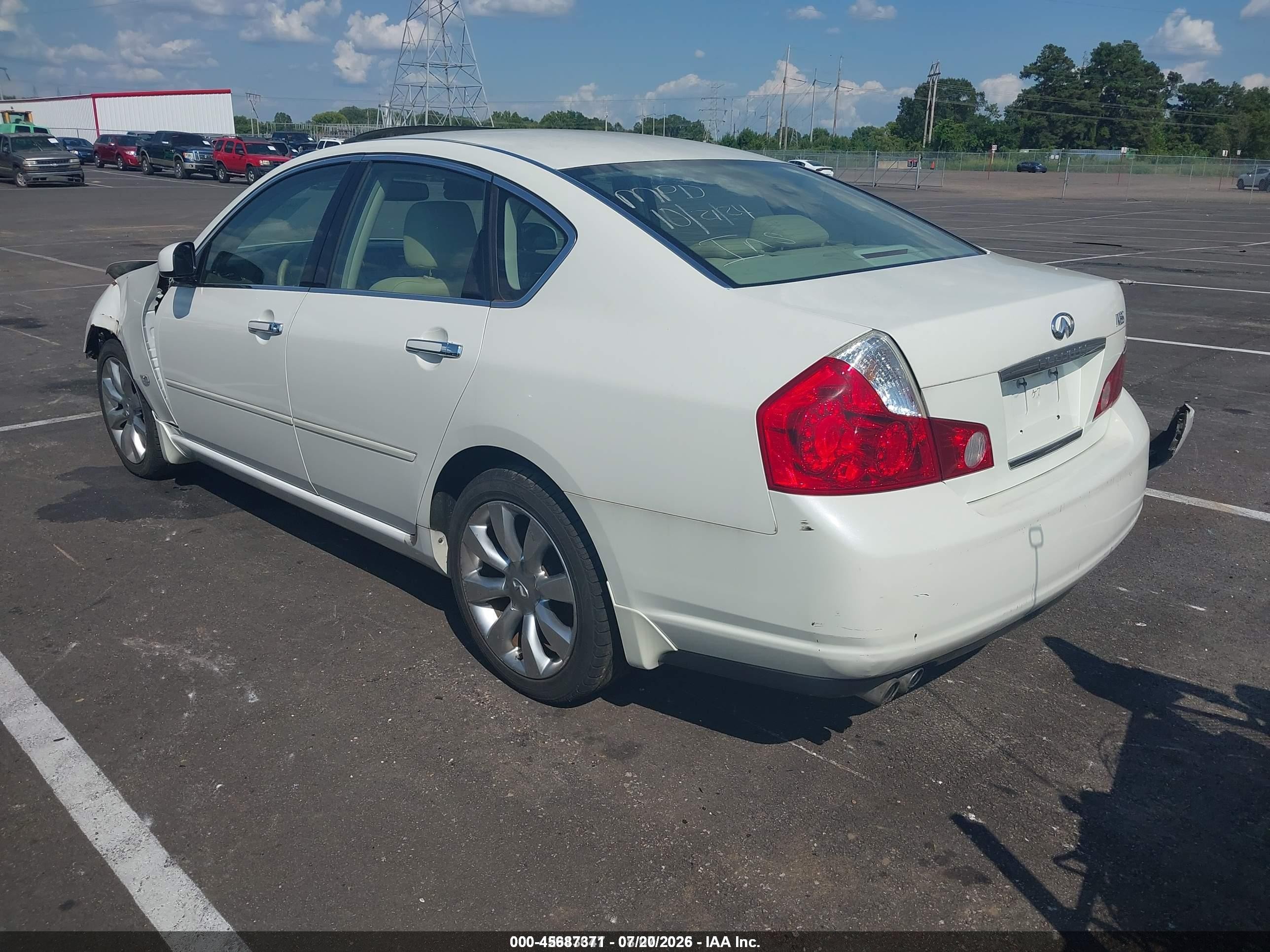 2007 Infiniti M35   White vin: JNKAY01E97M311743