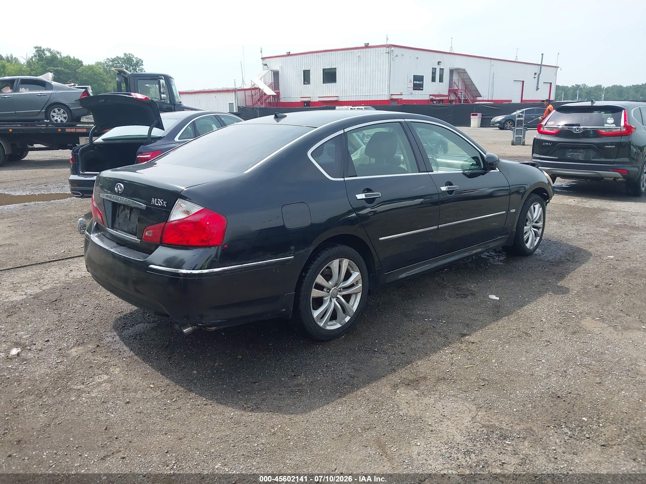 2008 Infiniti M35x Black vin: JNKAY01F18M652631