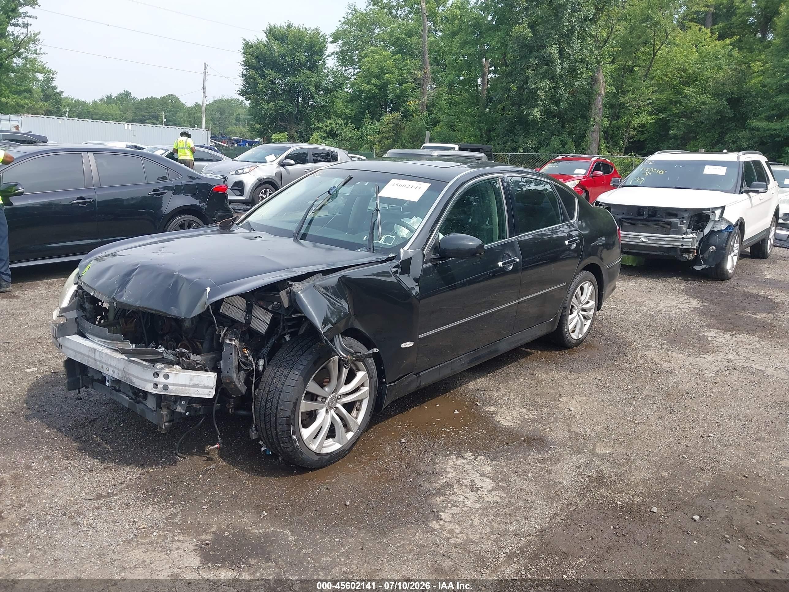 2008 Infiniti M35x Black vin: JNKAY01F18M652631