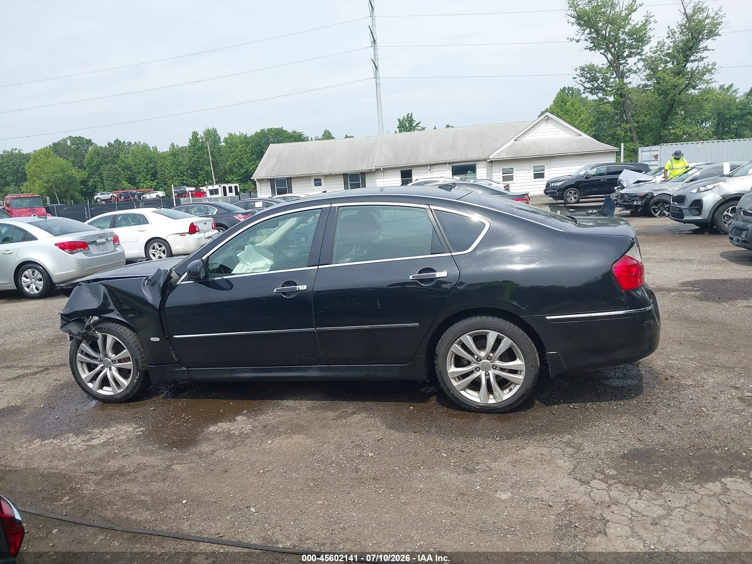 2008 Infiniti M35x Black vin: JNKAY01F18M652631