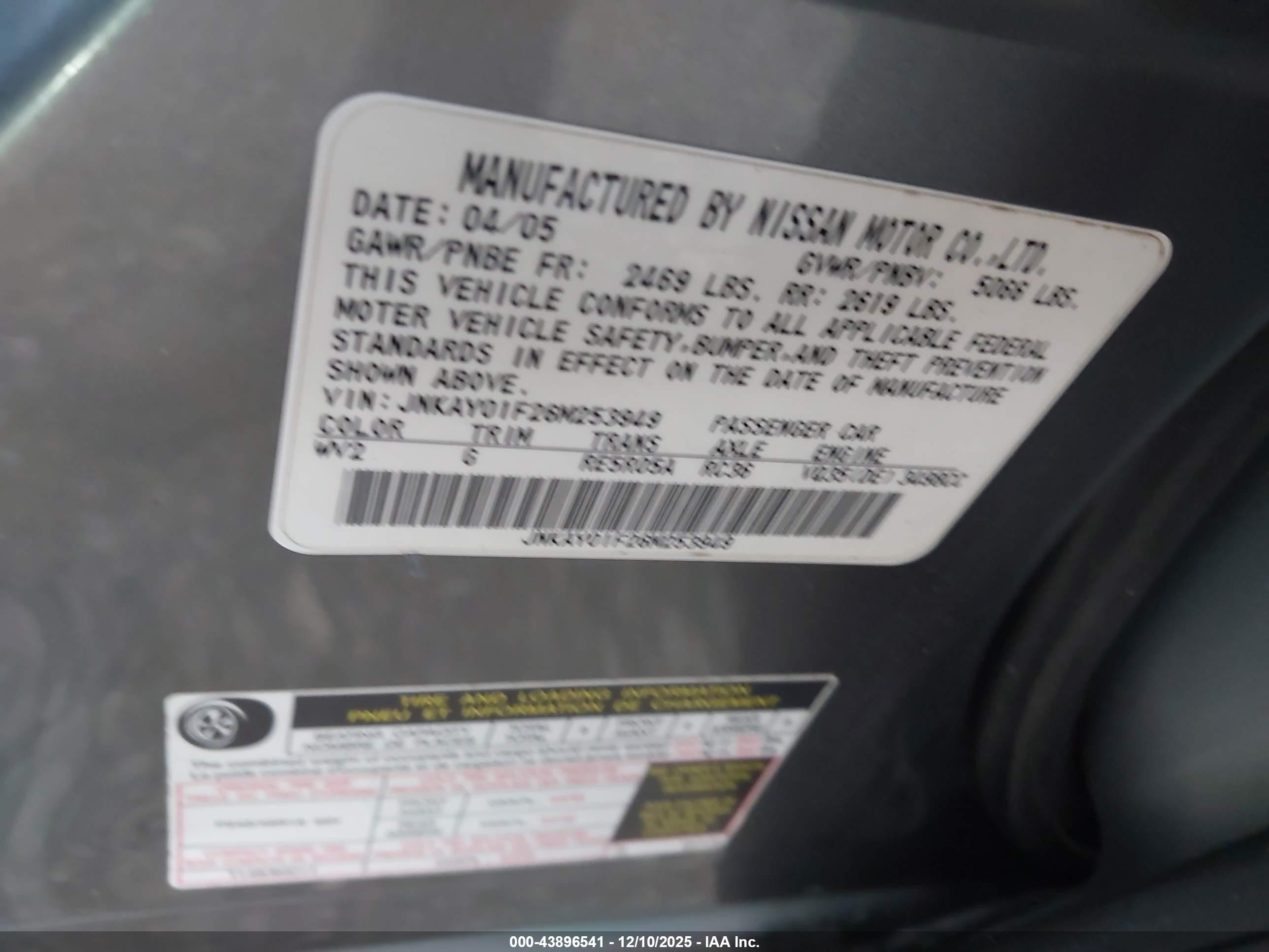 2006 Infiniti M35x Gray vin: JNKAY01F26M253949