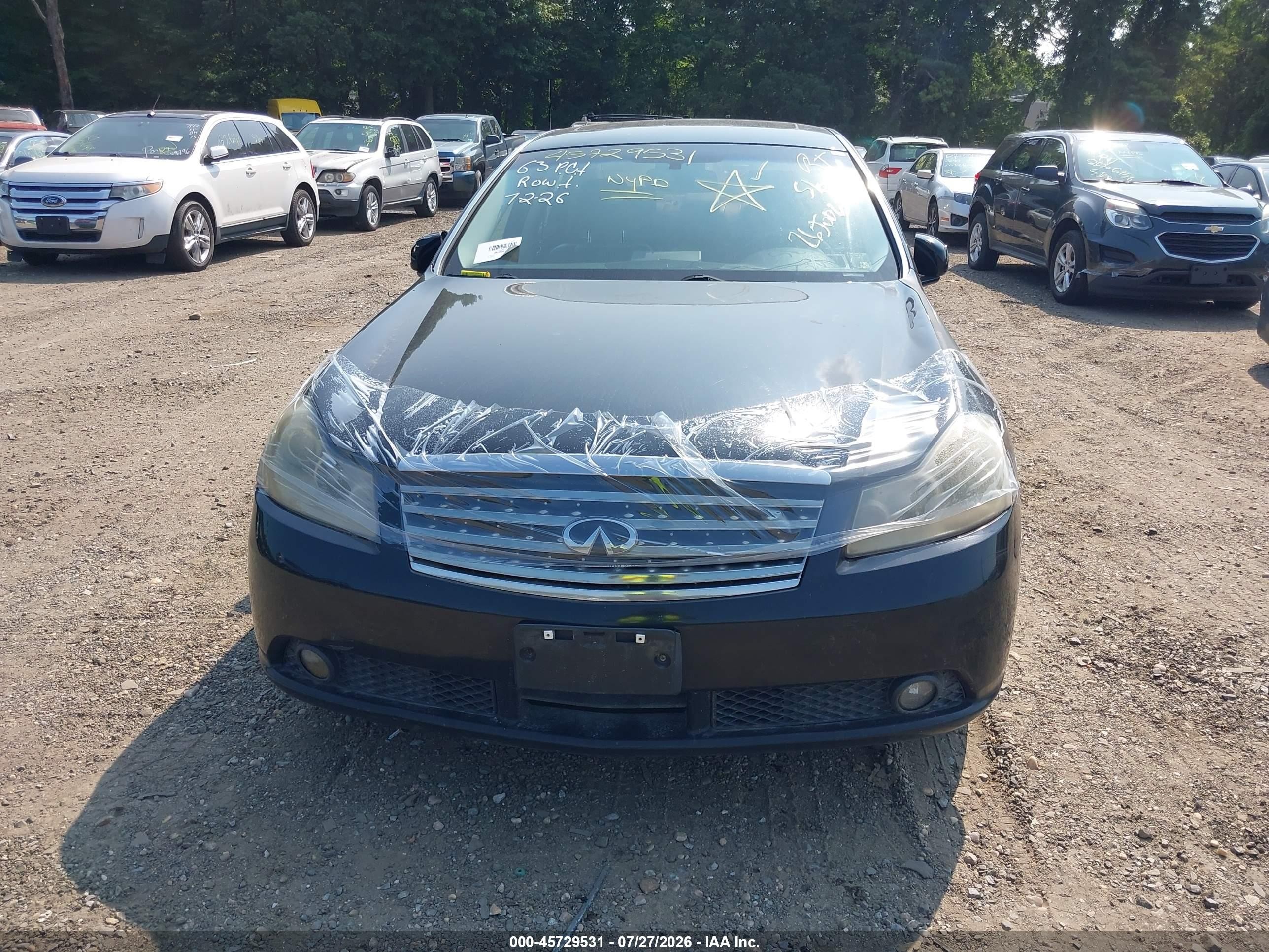 2007 Infiniti M35x   Black vin: JNKAY01F27M460293