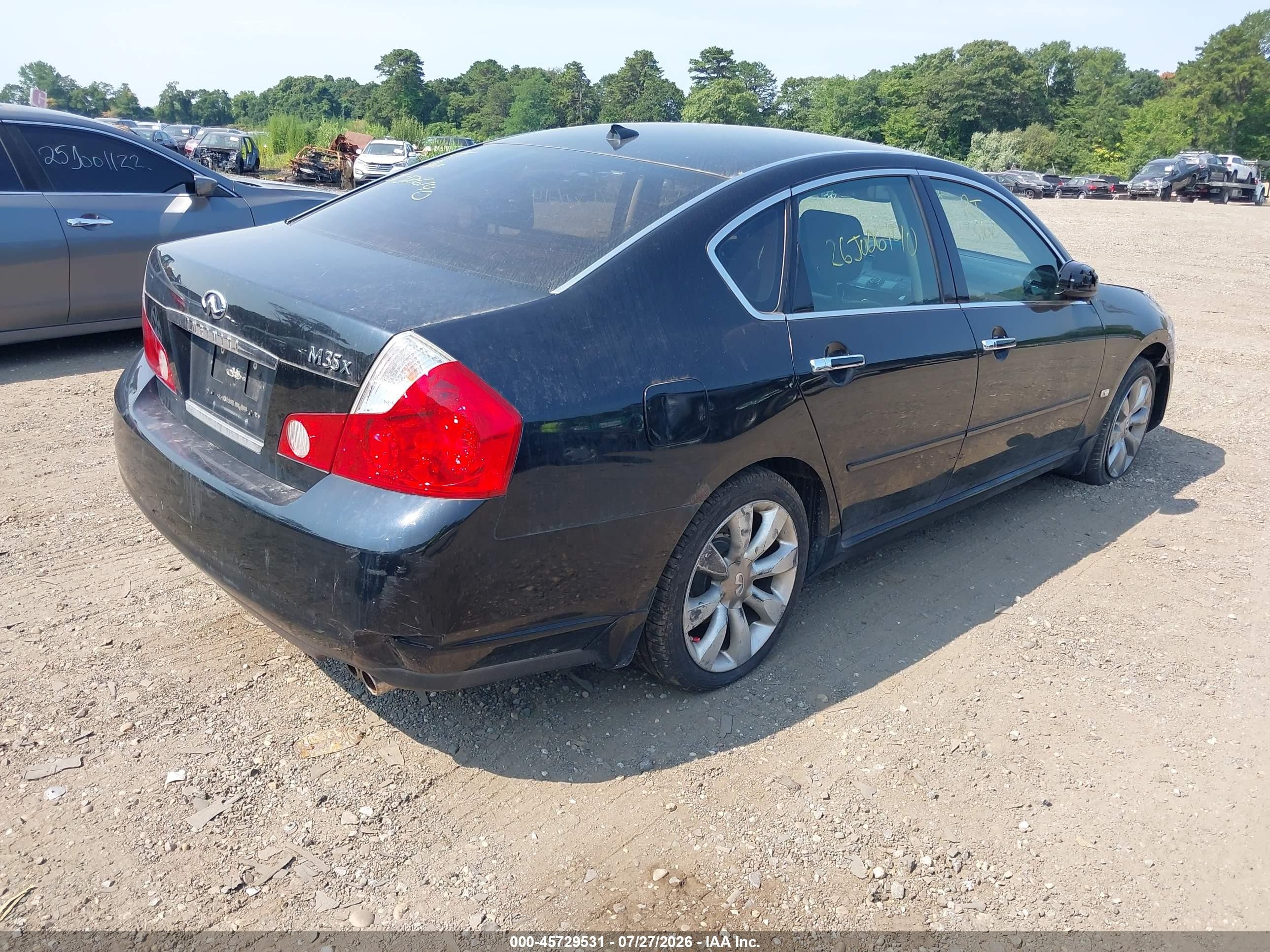 2007 Infiniti M35x   Black vin: JNKAY01F27M460293