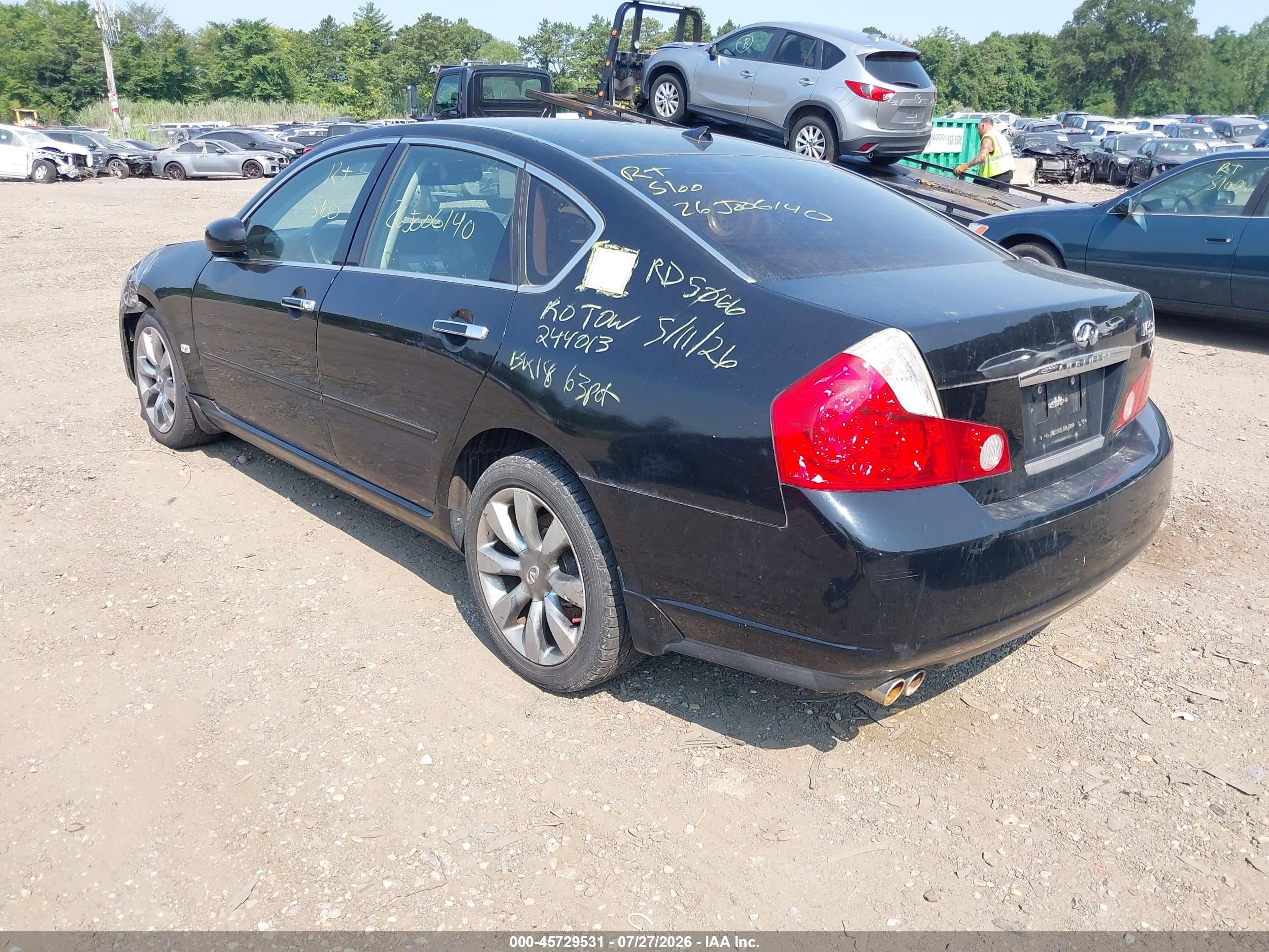 2007 Infiniti M35x   Black vin: JNKAY01F27M460293