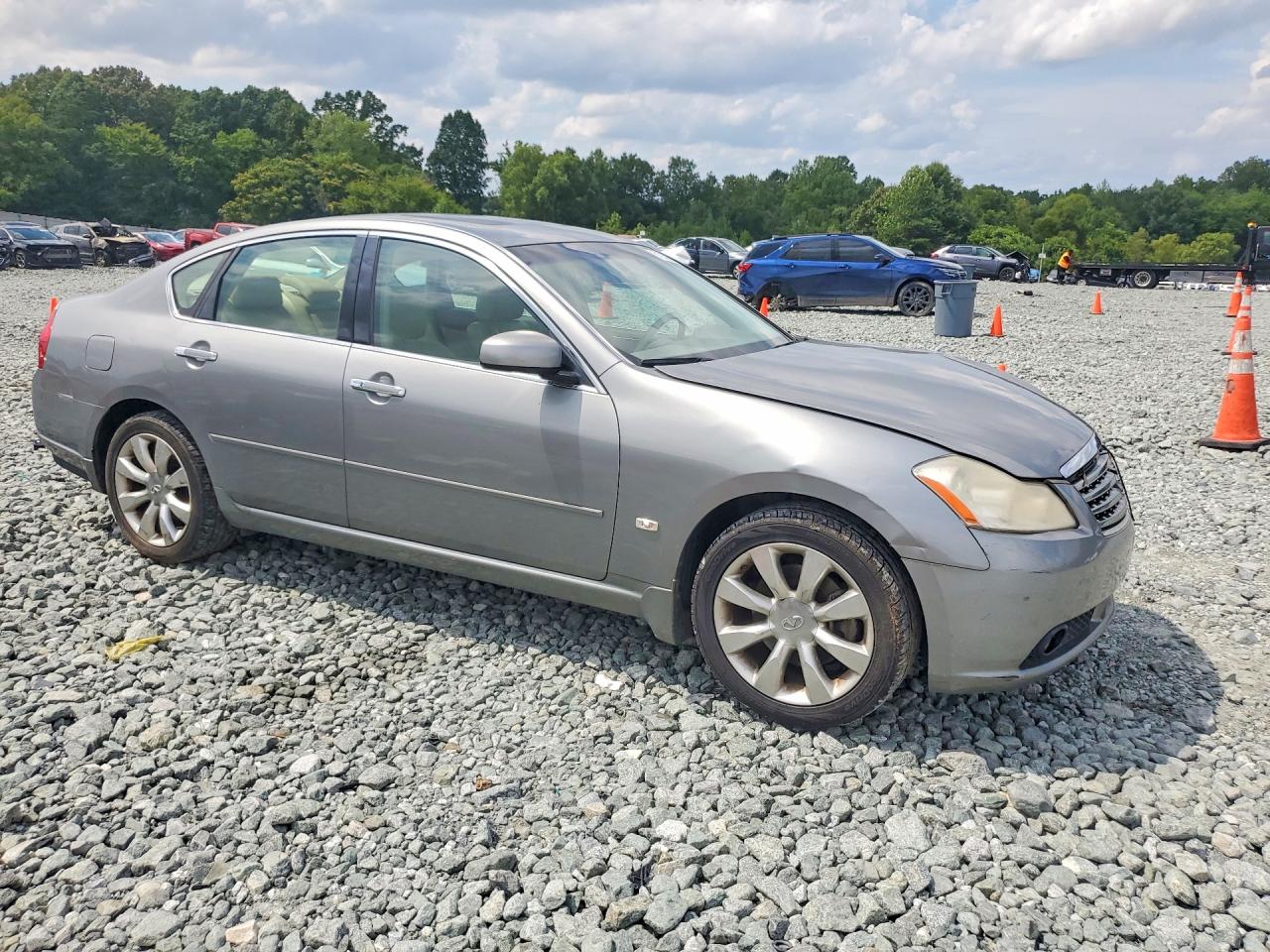 2007 Infiniti M35 X Silver vin: JNKAY01F37M454776