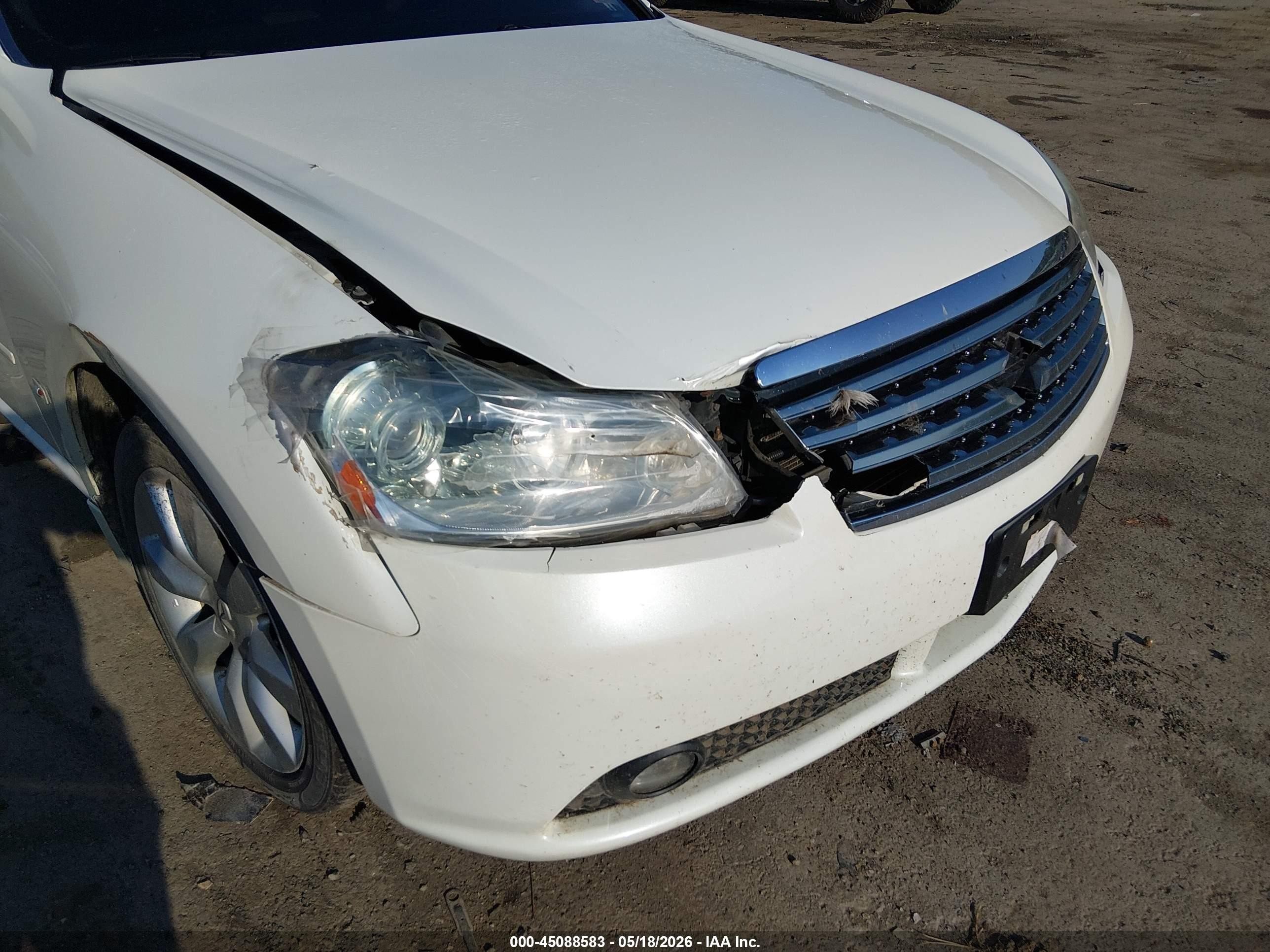 2007 Infiniti M35x   White vin: JNKAY01F37M462005