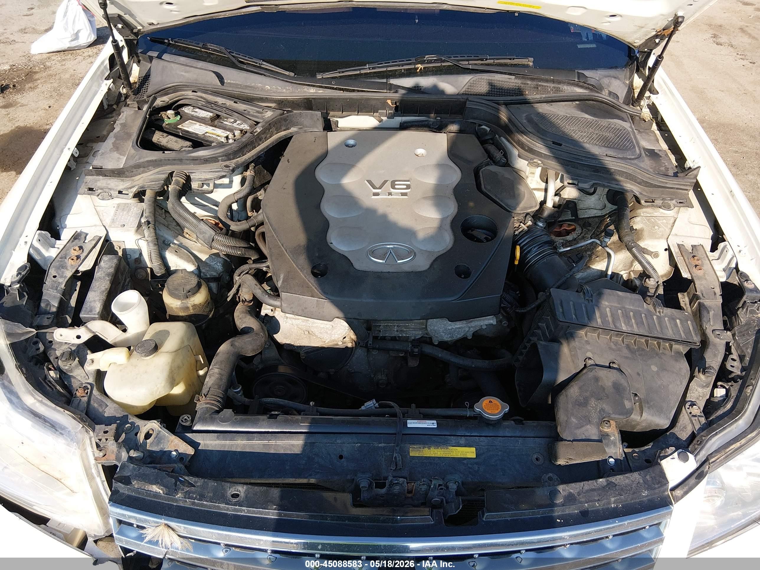 2007 Infiniti M35x   White vin: JNKAY01F37M462005