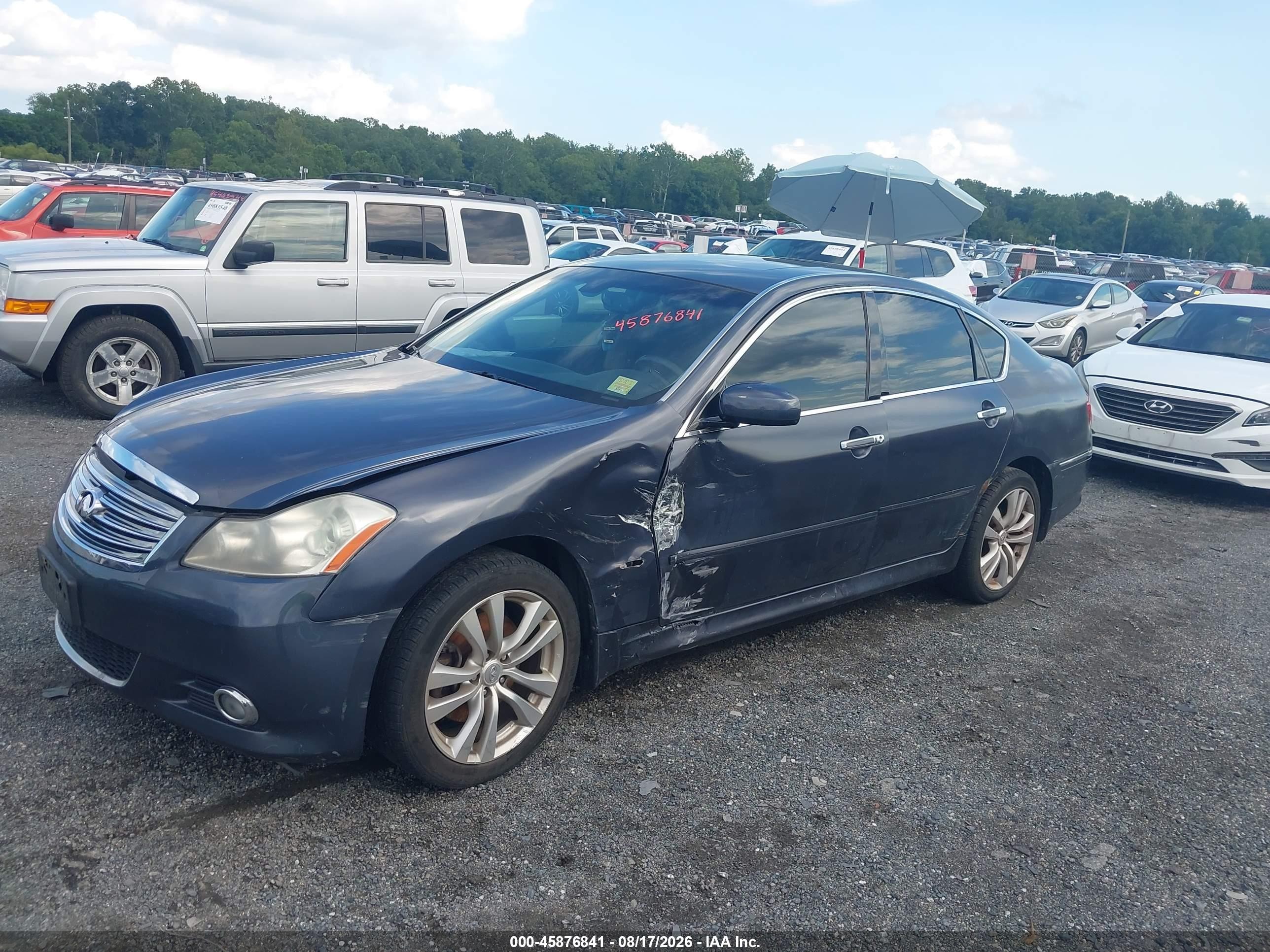 2008 Infiniti M35x   Gray vin: JNKAY01F38M654428