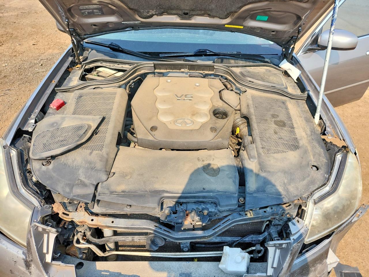 2008 Infiniti M35 X Silver vin: JNKAY01F38M654445