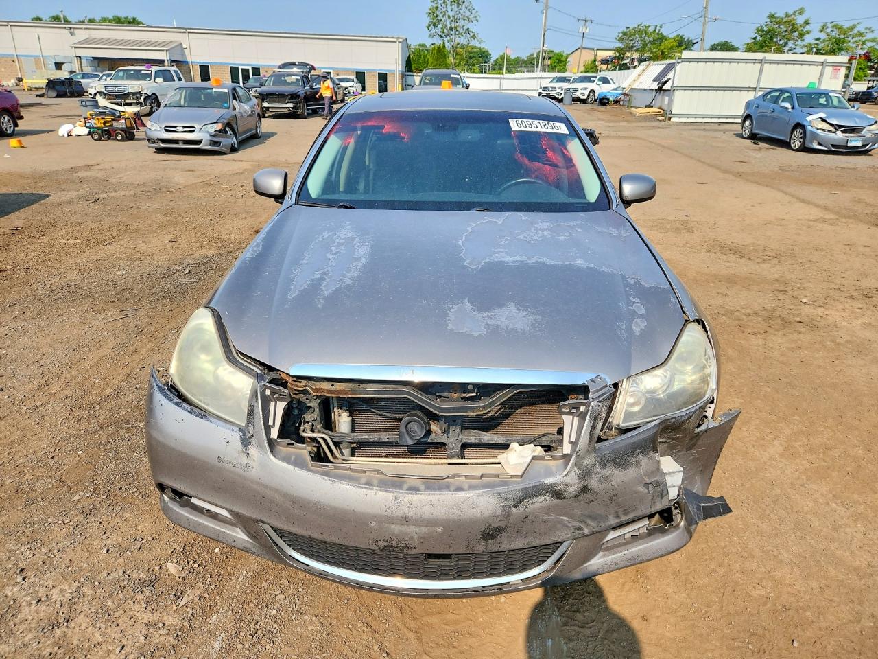 2008 Infiniti M35 X Silver vin: JNKAY01F38M654445