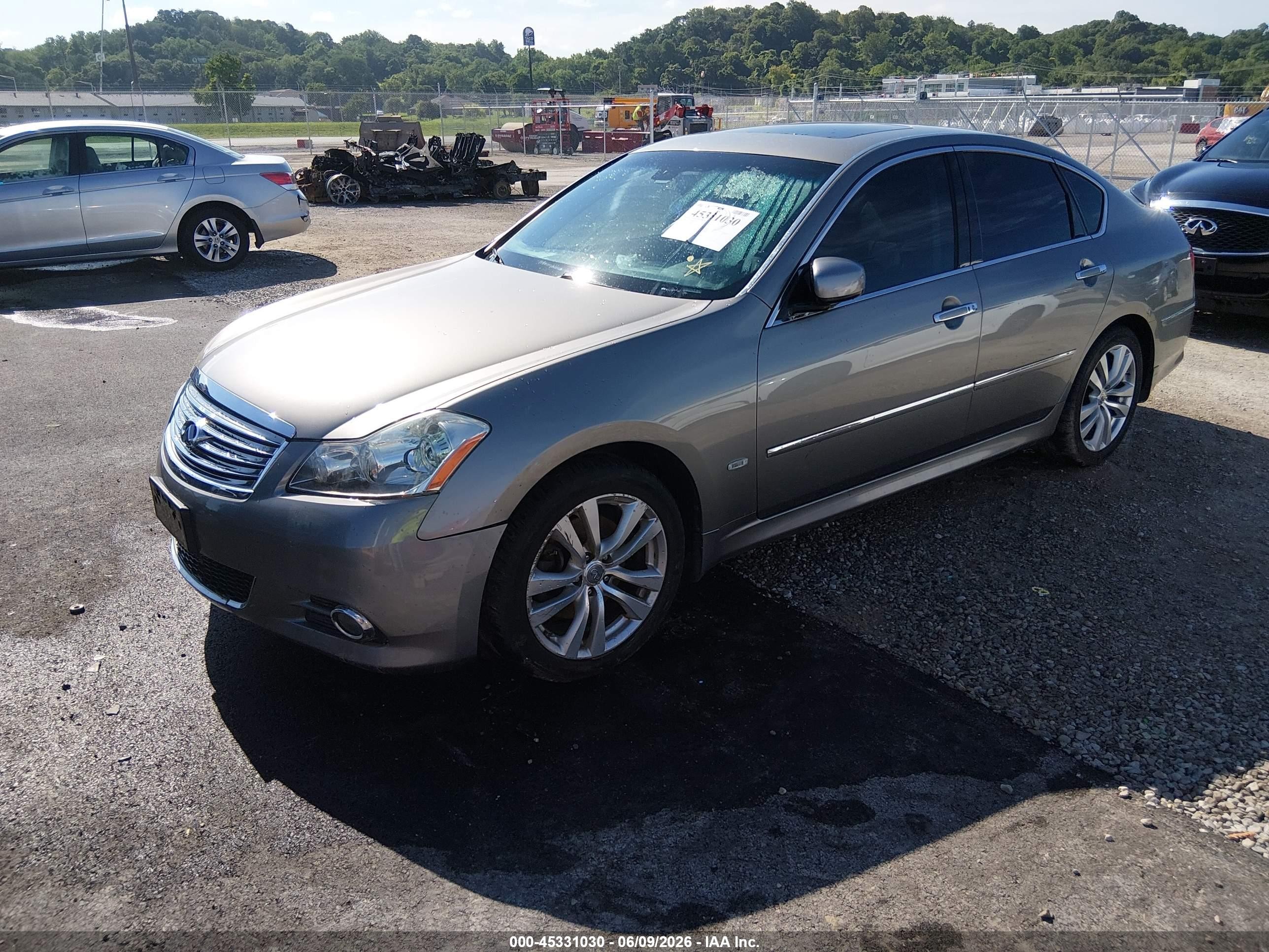 2008 Infiniti M35x Gray vin: JNKAY01F38M656275