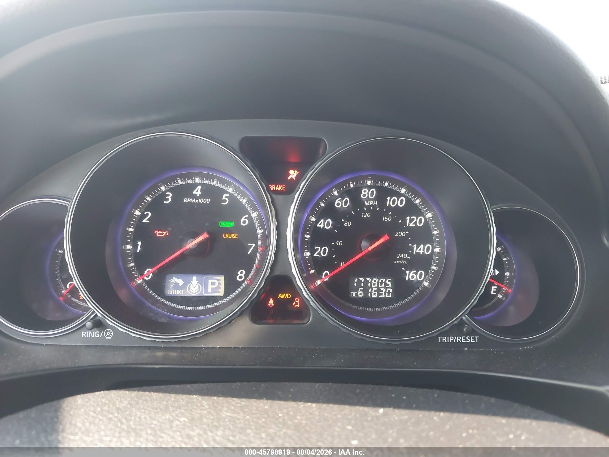 2008 Infiniti M35x   Gray vin: JNKAY01F58M652826