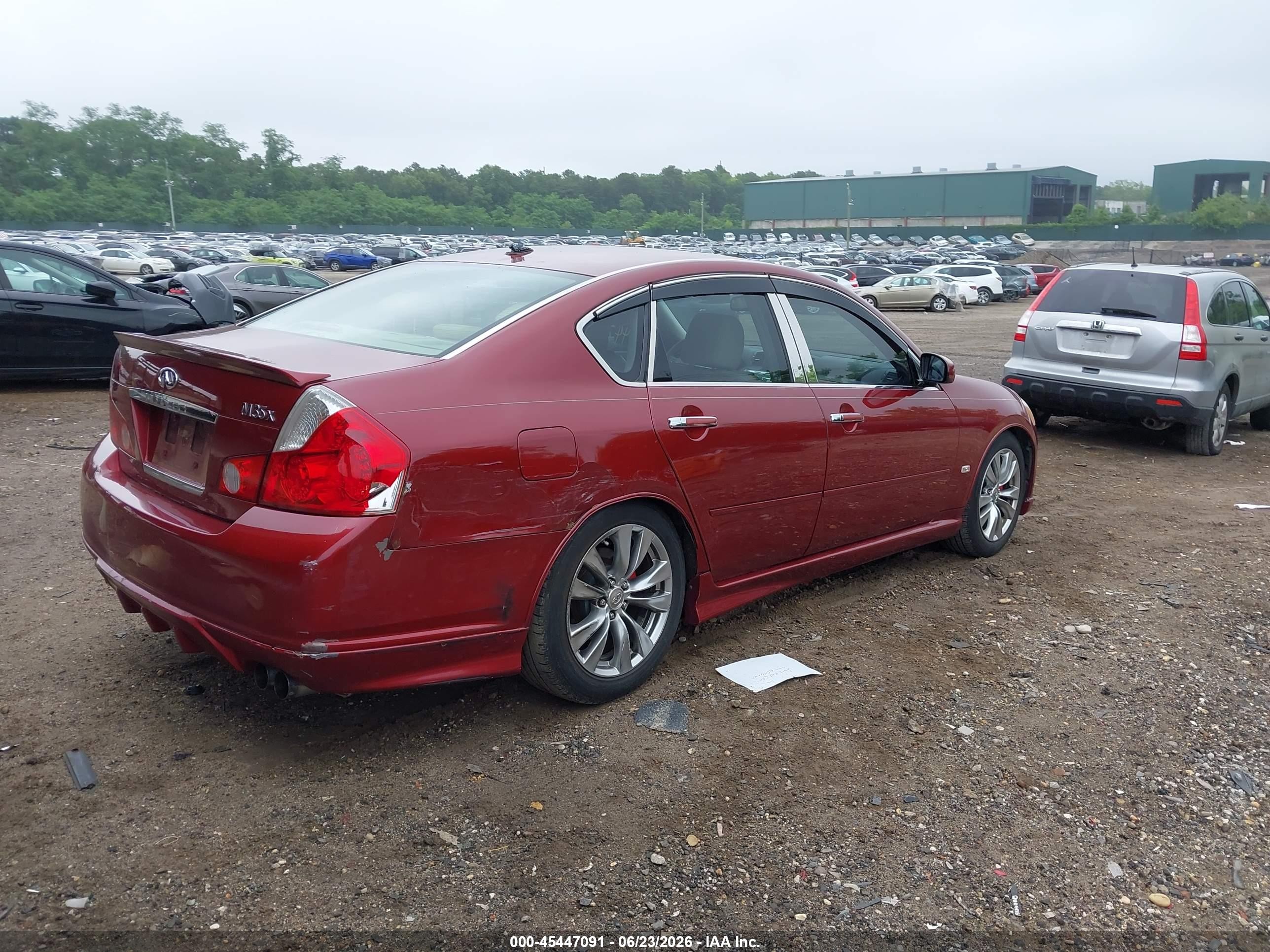 2007 Infiniti M35x Red vin: JNKAY01F67M453203