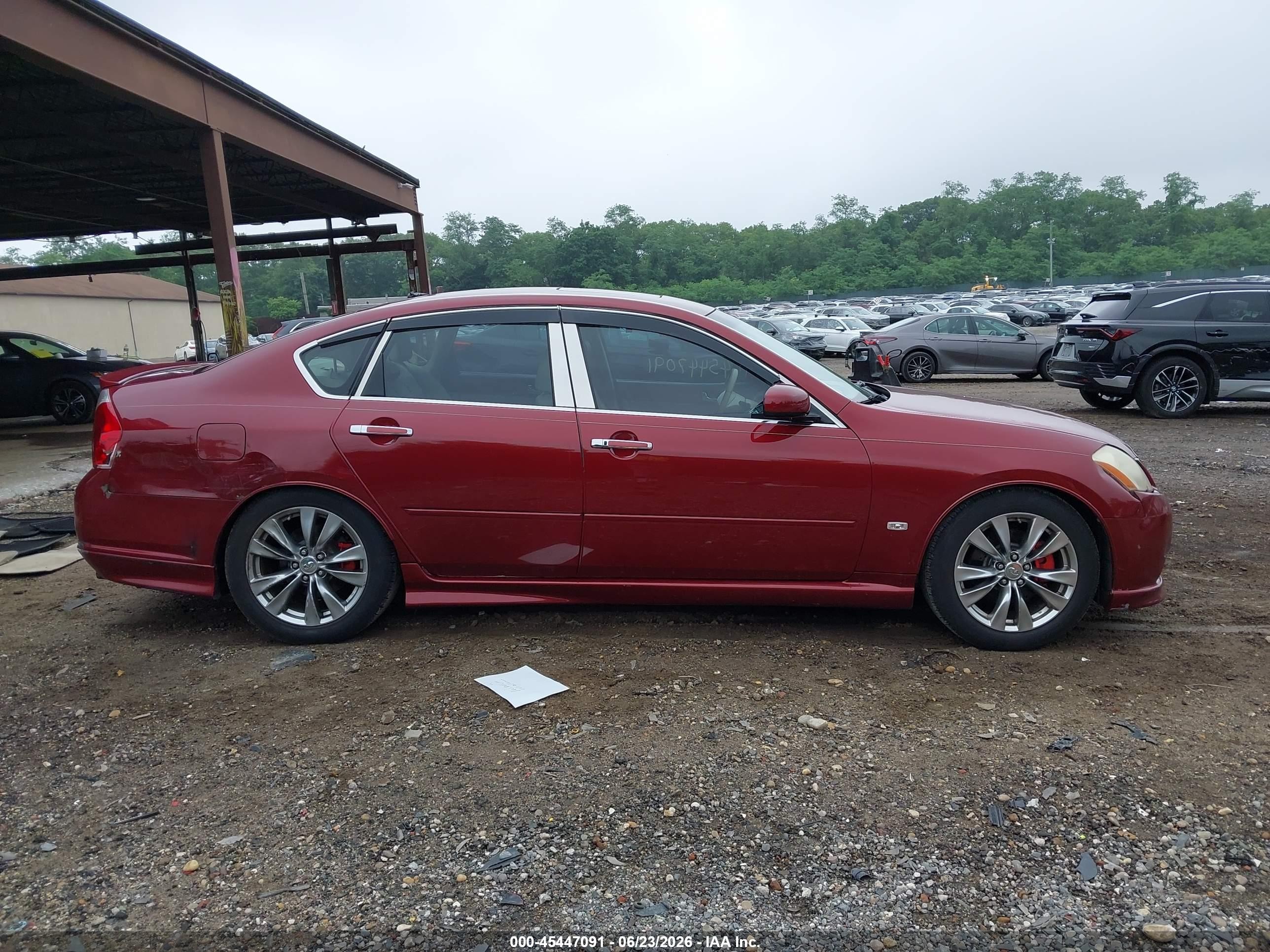 2007 Infiniti M35x Red vin: JNKAY01F67M453203
