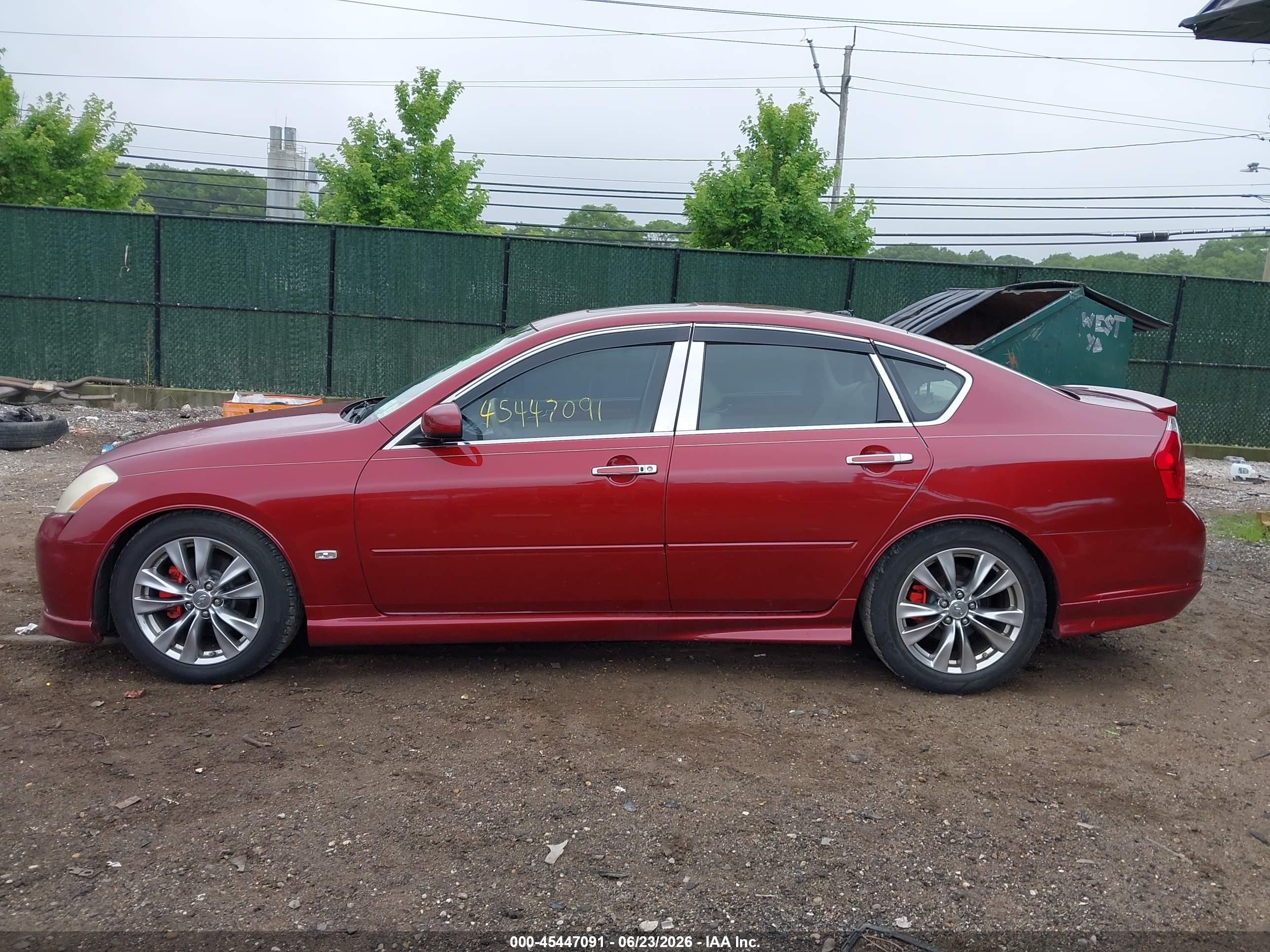 2007 Infiniti M35x Red vin: JNKAY01F67M453203