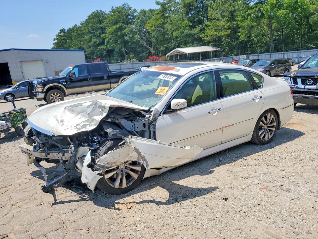 2008 Infiniti M35 X White vin: JNKAY01F78M652553