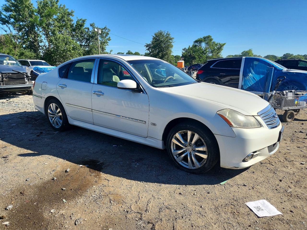 2008 Infiniti M35 X Белый vin: JNKAY01F78M654013