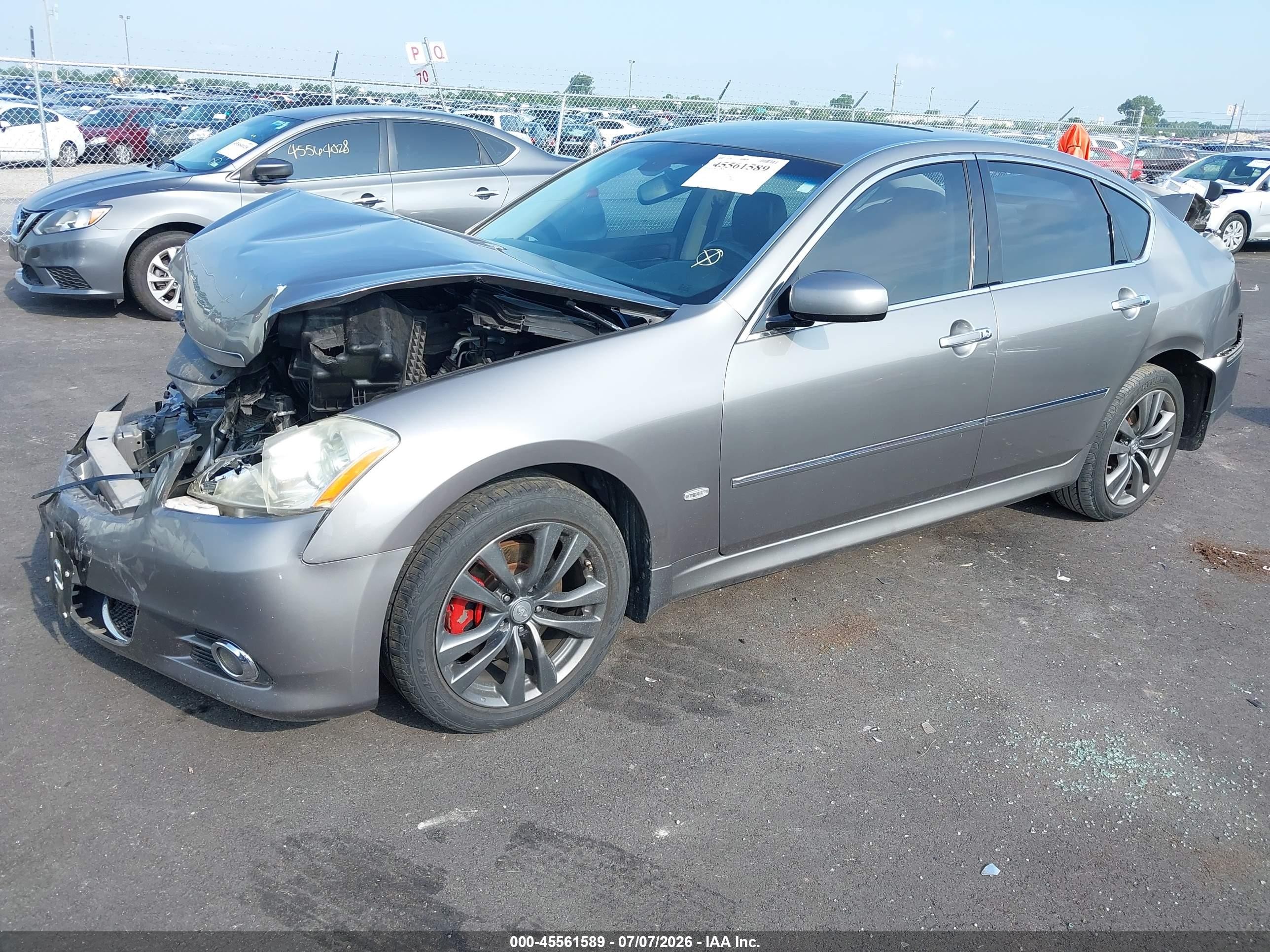2008 Infiniti M35x   Gray vin: JNKAY01F88M654960