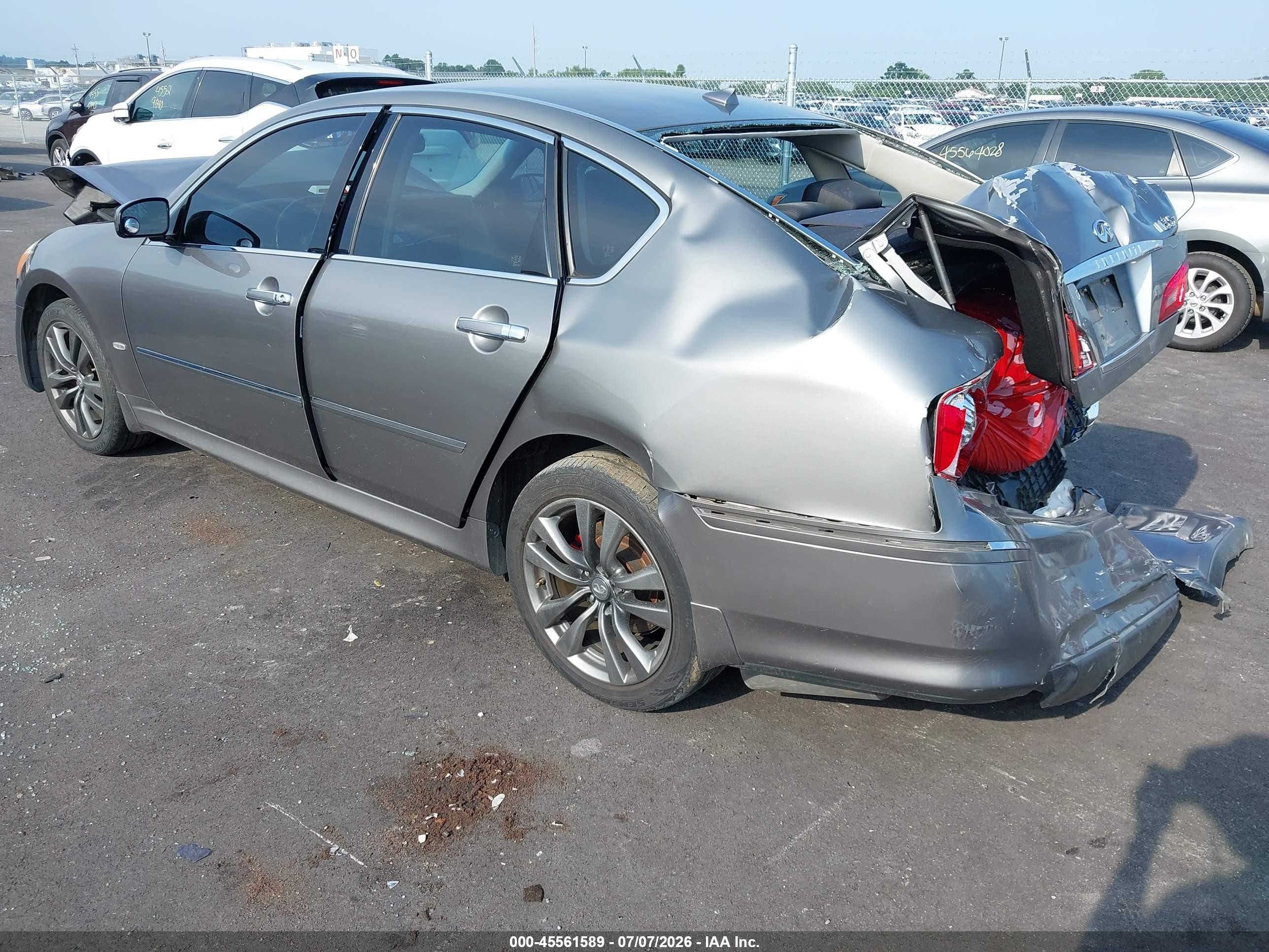 2008 Infiniti M35x   Gray vin: JNKAY01F88M654960
