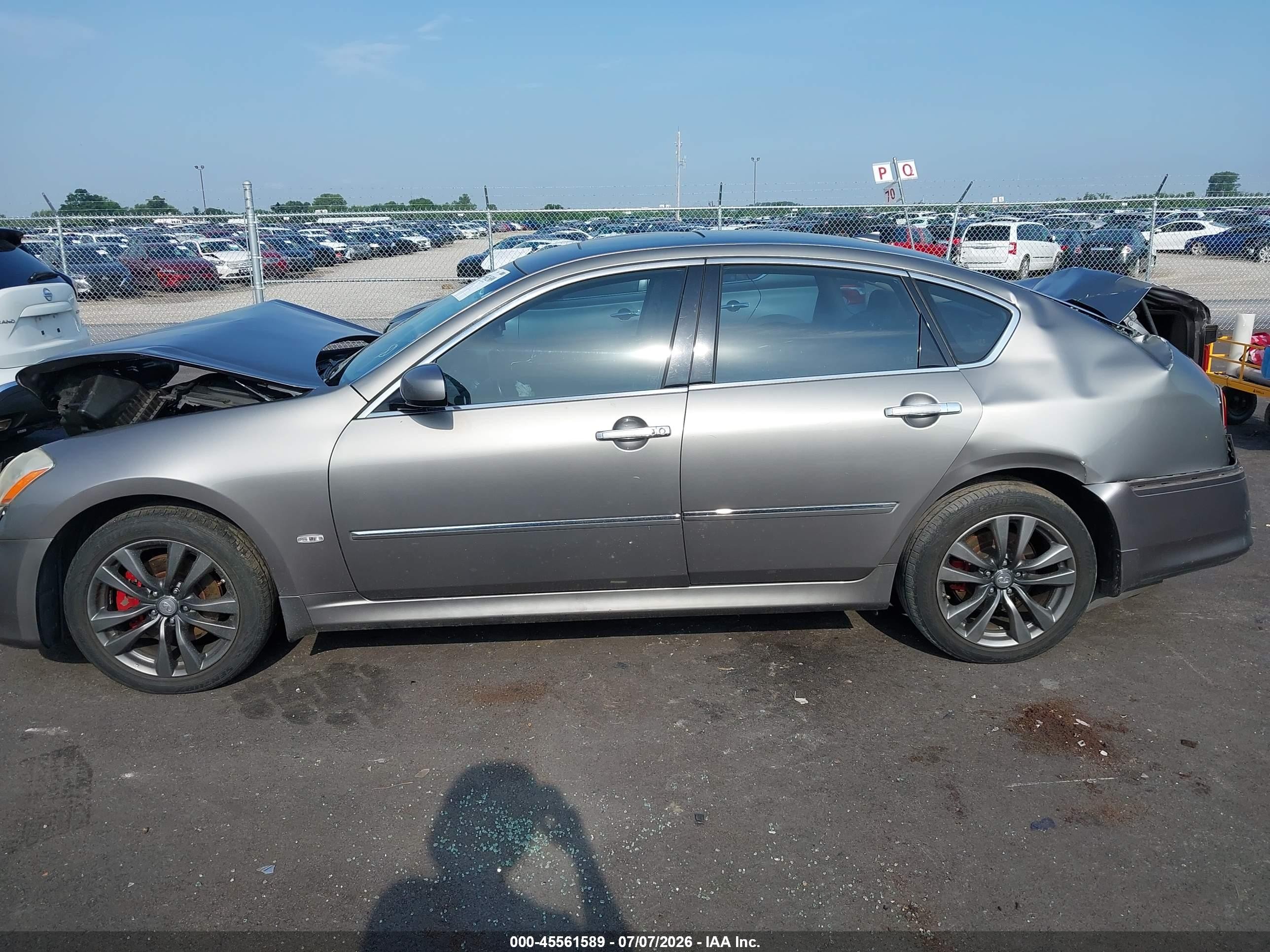 2008 Infiniti M35x   Gray vin: JNKAY01F88M654960