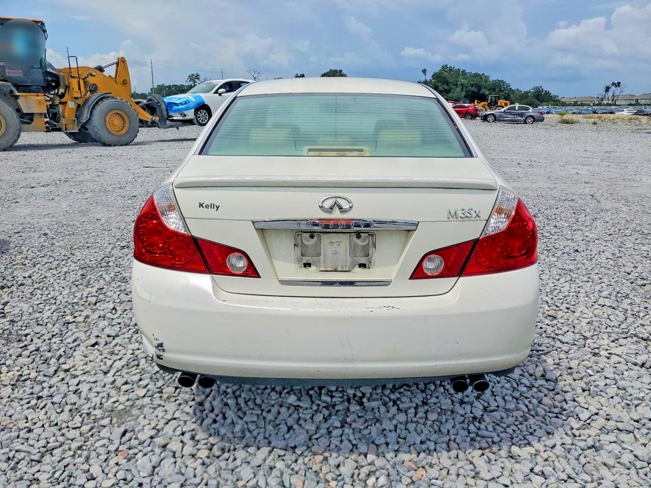2007 Infiniti M35 X White vin: JNKAY01F97M450456