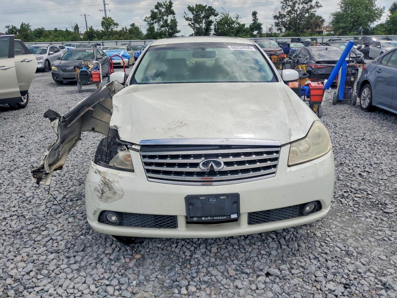 2007 Infiniti M35 X White vin: JNKAY01F97M450456