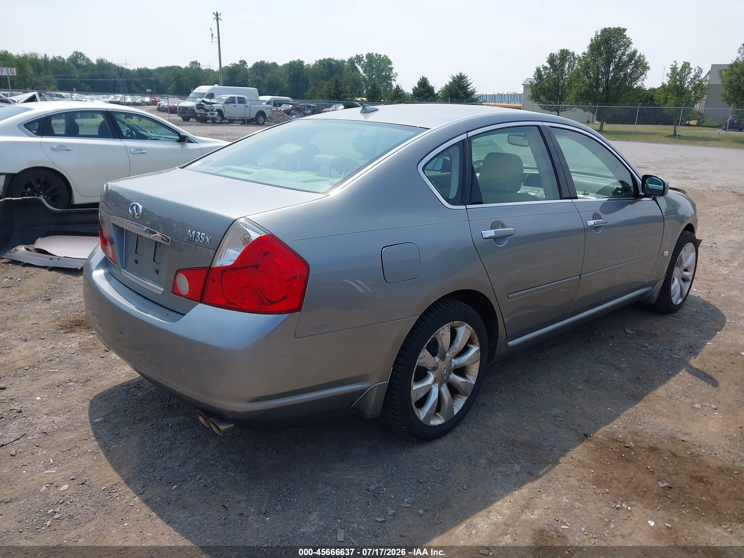 2007 Infiniti M35x   Gray vin: JNKAY01FX7M450790