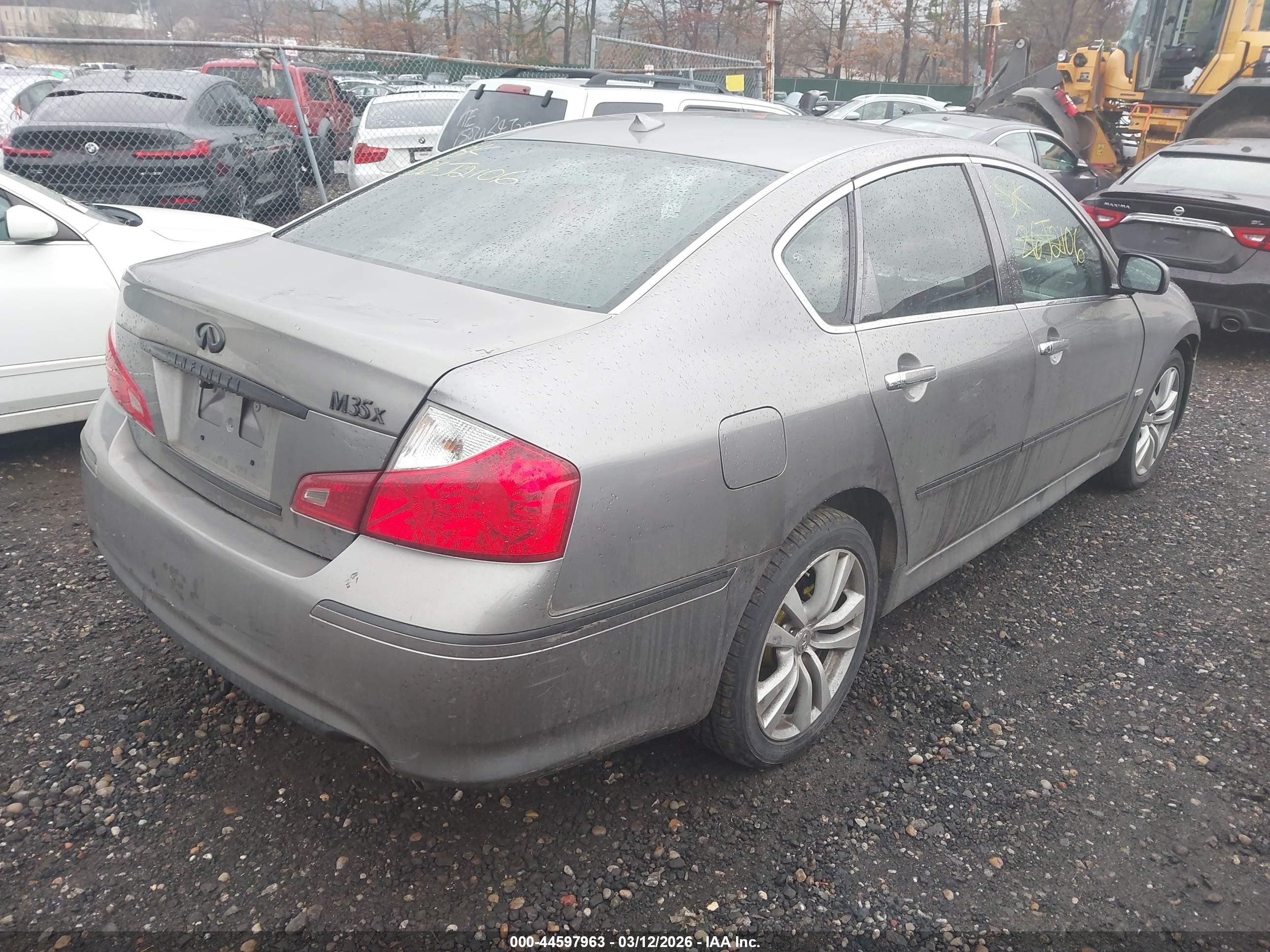 2008 Infiniti M35x   Gray vin: JNKAY01FX8M651493