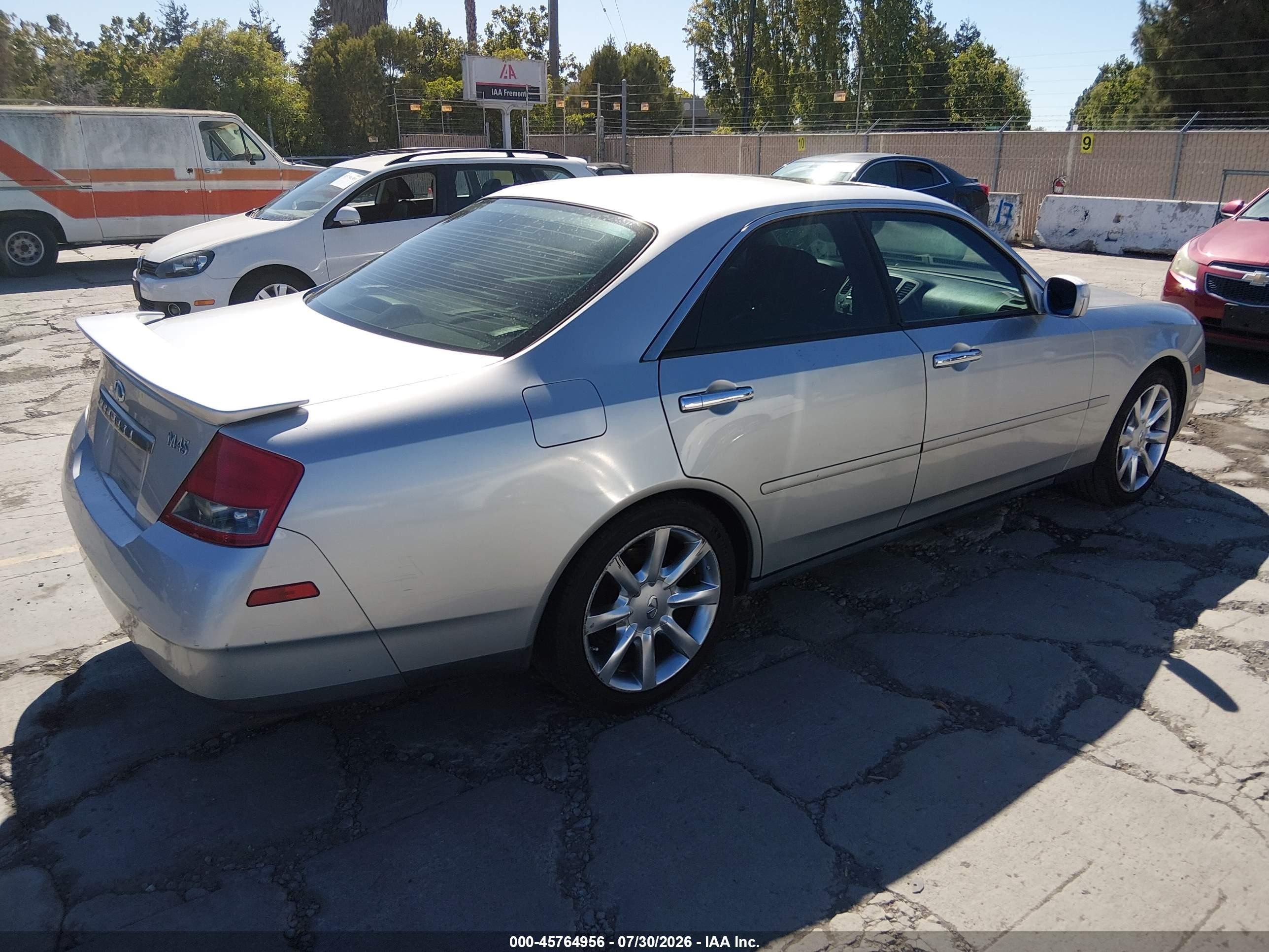2003 Infiniti M45 Sport Silver vin: JNKAY41E13M001314