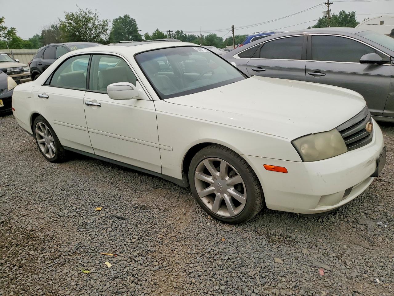 2003 Infiniti M45 Base White vin: JNKAY41E73M000992