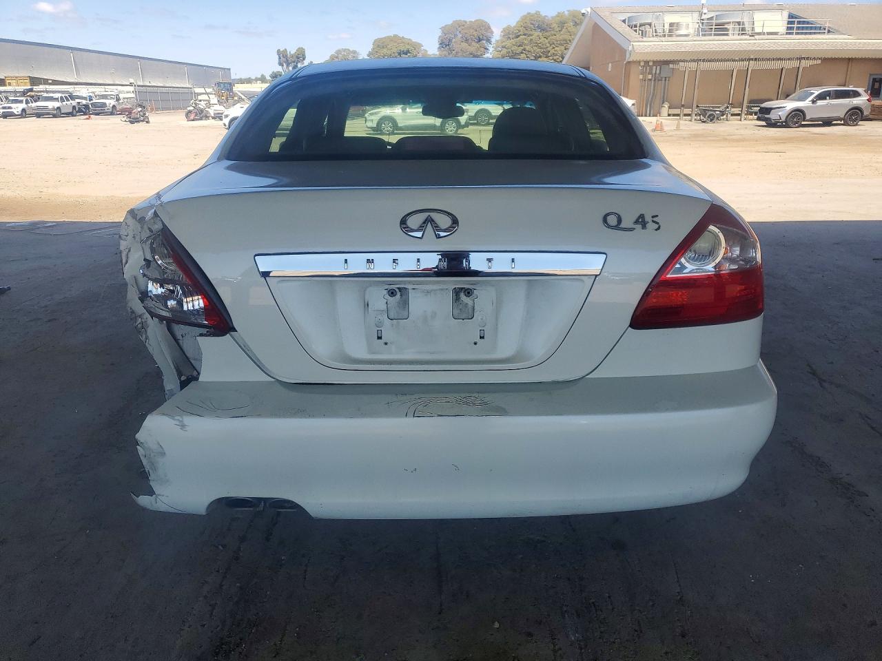 2003 Infiniti Q45 White vin: JNKBF01A03M101470